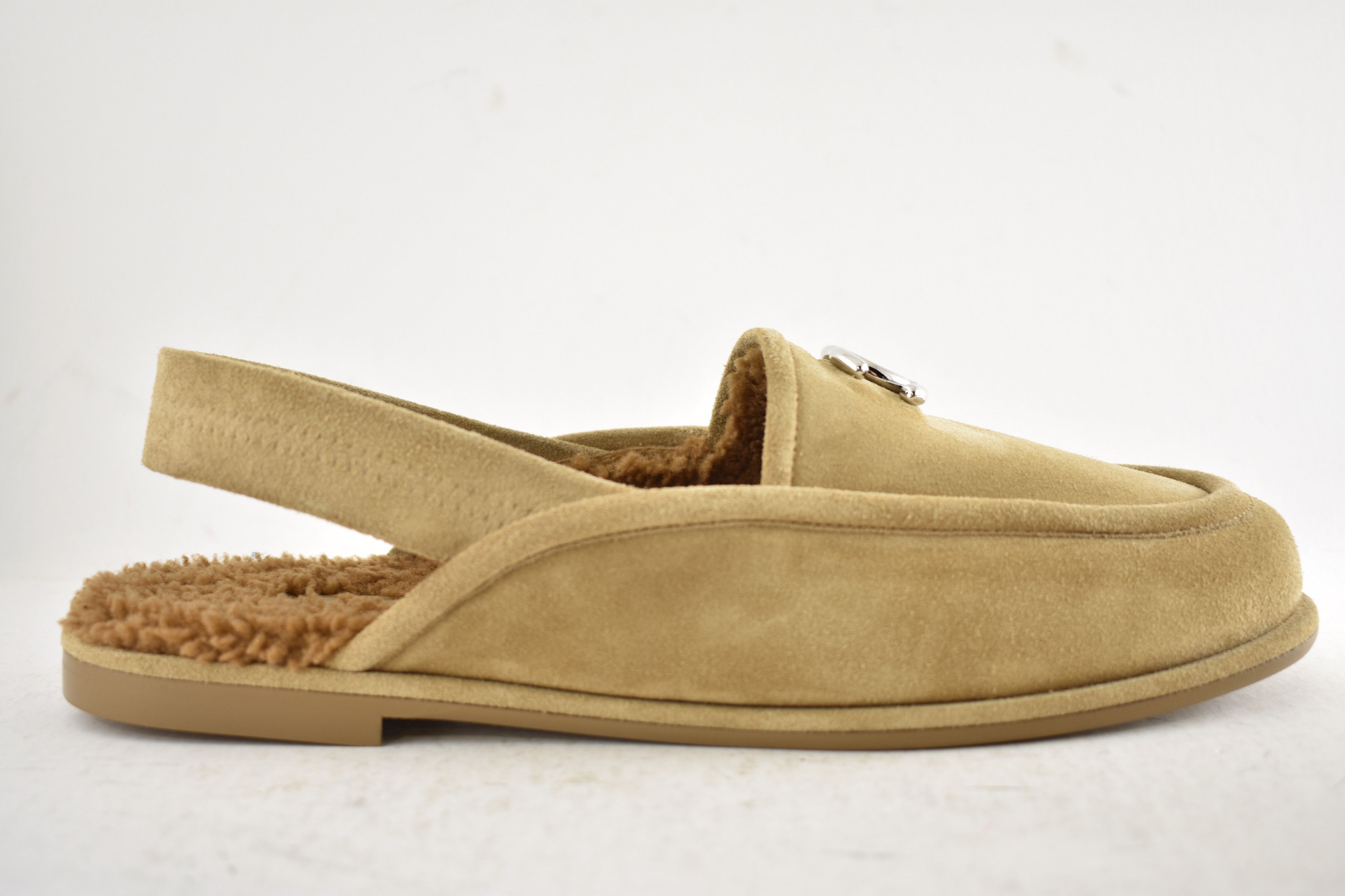 Chanel Chanel Suede CC Shearling Moccasin Slingback Loafer Flat 41 Size US 11 / IT 41 - 2 Thumbnail