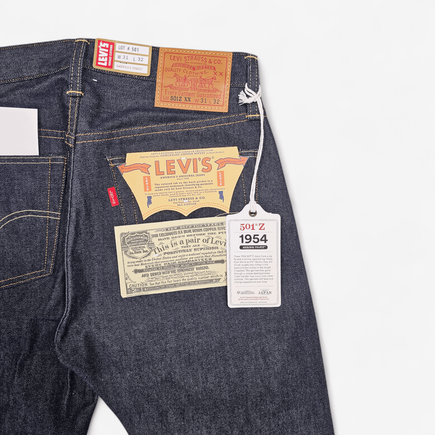 Levi's Vintage Clothing Levi's Vintage Clothing 1954 501 Selvedge Big E Japan Made Size US 31 - 7 Thumbnail