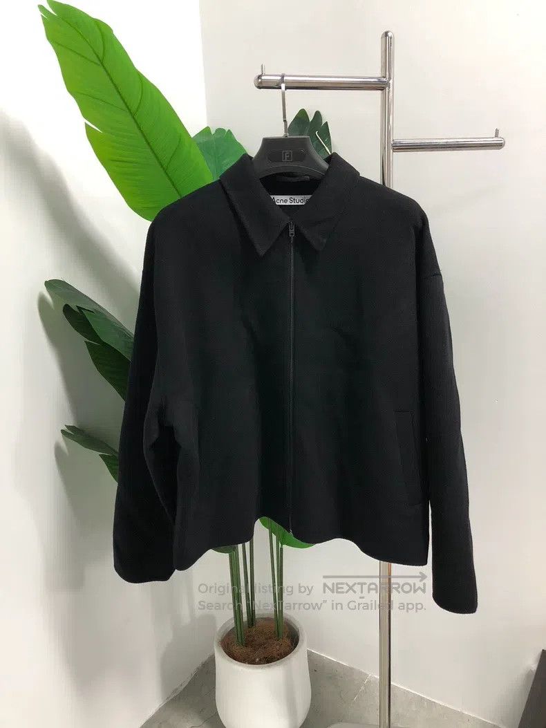Acne Studios Acne Studios Solid Zip Long Sleeve Collar Jacket, Black, C Size US M / EU 48-50 / 2 - 1 Thumbnail