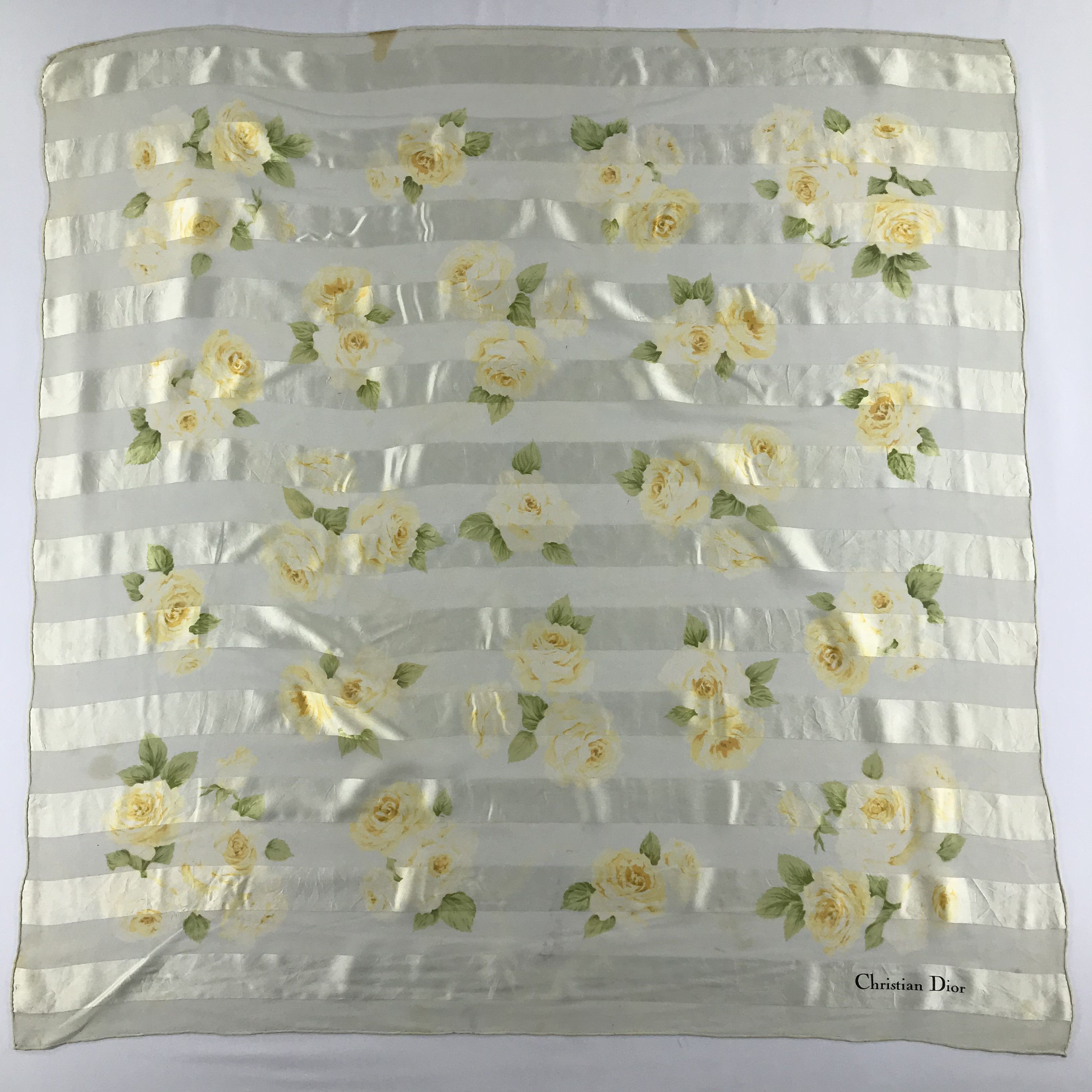 Vintage Vintage Christian Dior Silk Scarf Size ONE SIZE - 2 Thumbnail