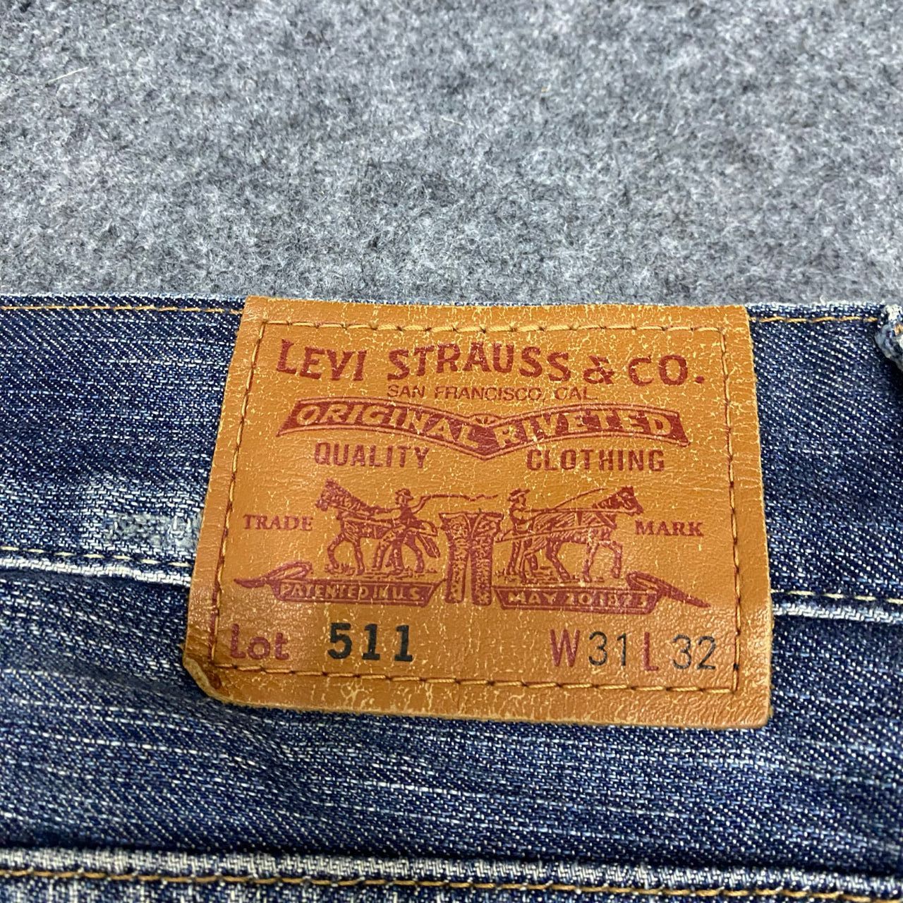 Levi's Vintage Levis 511 Slim Distressed Denim Size US 33 - 14 Thumbnail