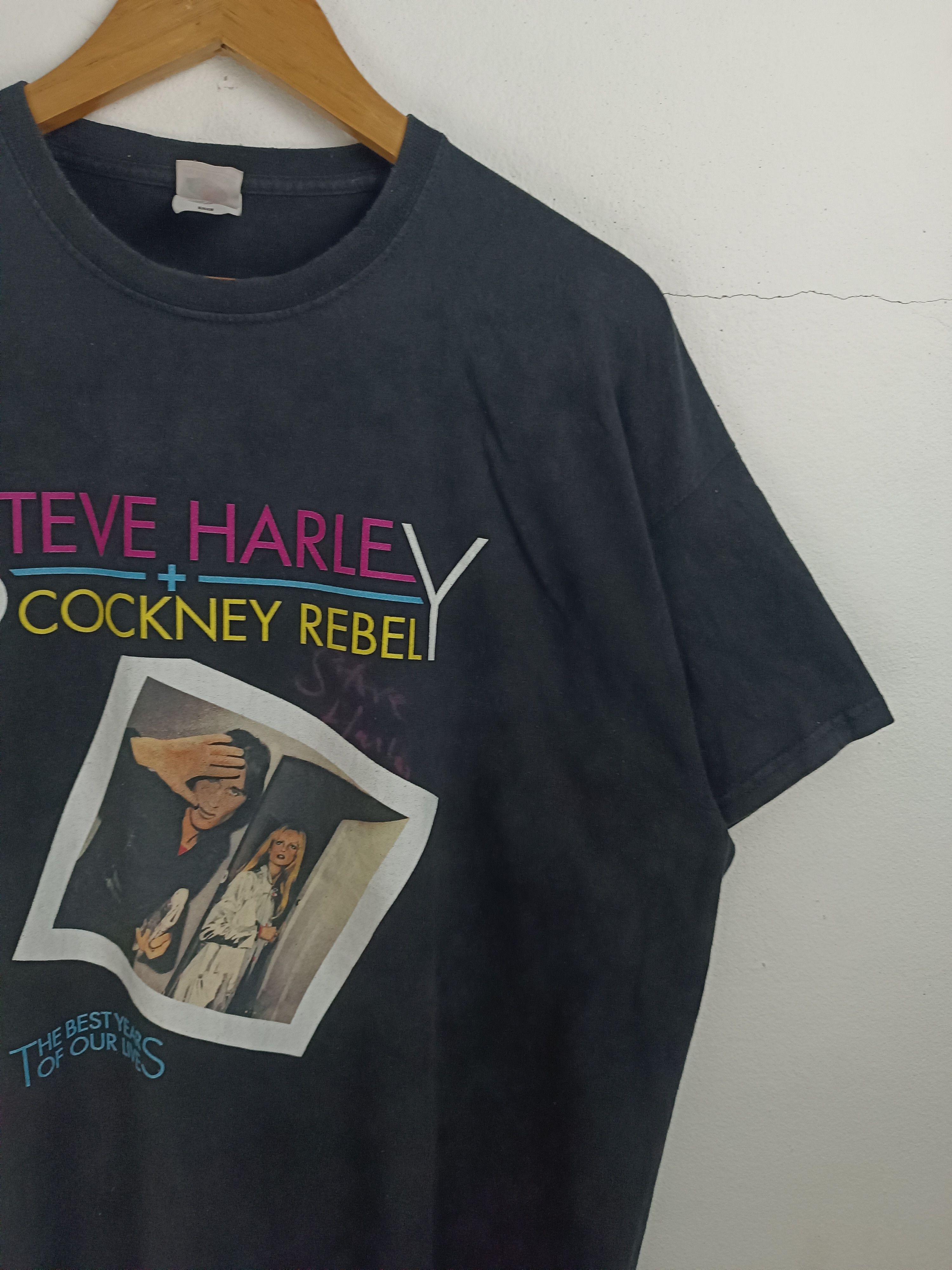 Band Tees VINTAGE 2015 STEVE HARLEY & COCKNEY REBELS TOUR iggy slade Size US XXL / EU 58 / 5 - 6 Thumbnail