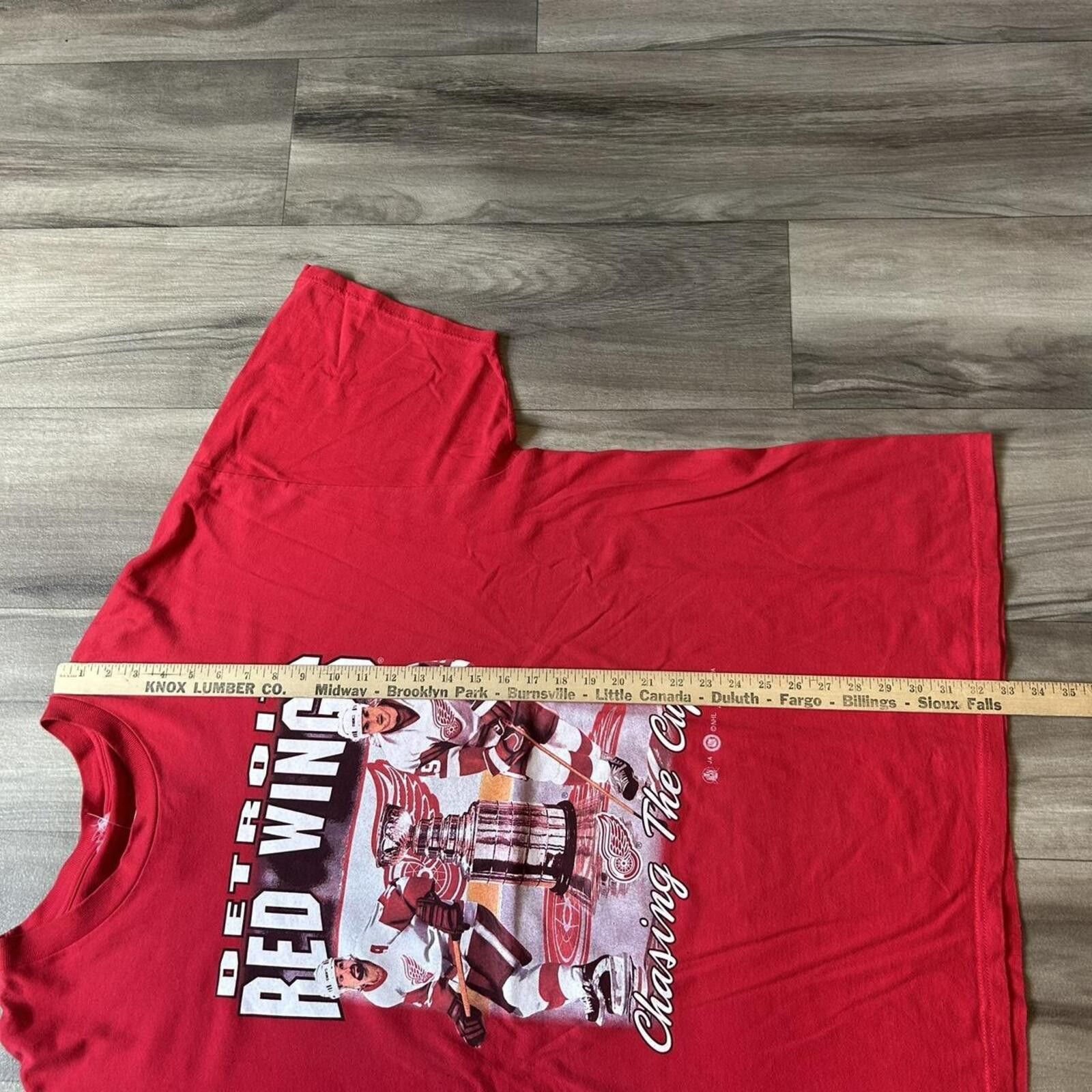 NHL Vintage 90’s Detroit Red Wings Oversized fit t shirt Hockey Size US XXL / EU 58 / 5 - 7 Thumbnail