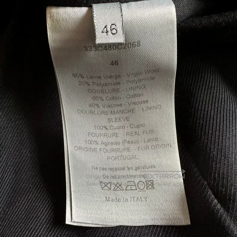 Dior Dior Black wool collar double-breasted coat Size US S / EU 44-46 / 1 - 6 Thumbnail
