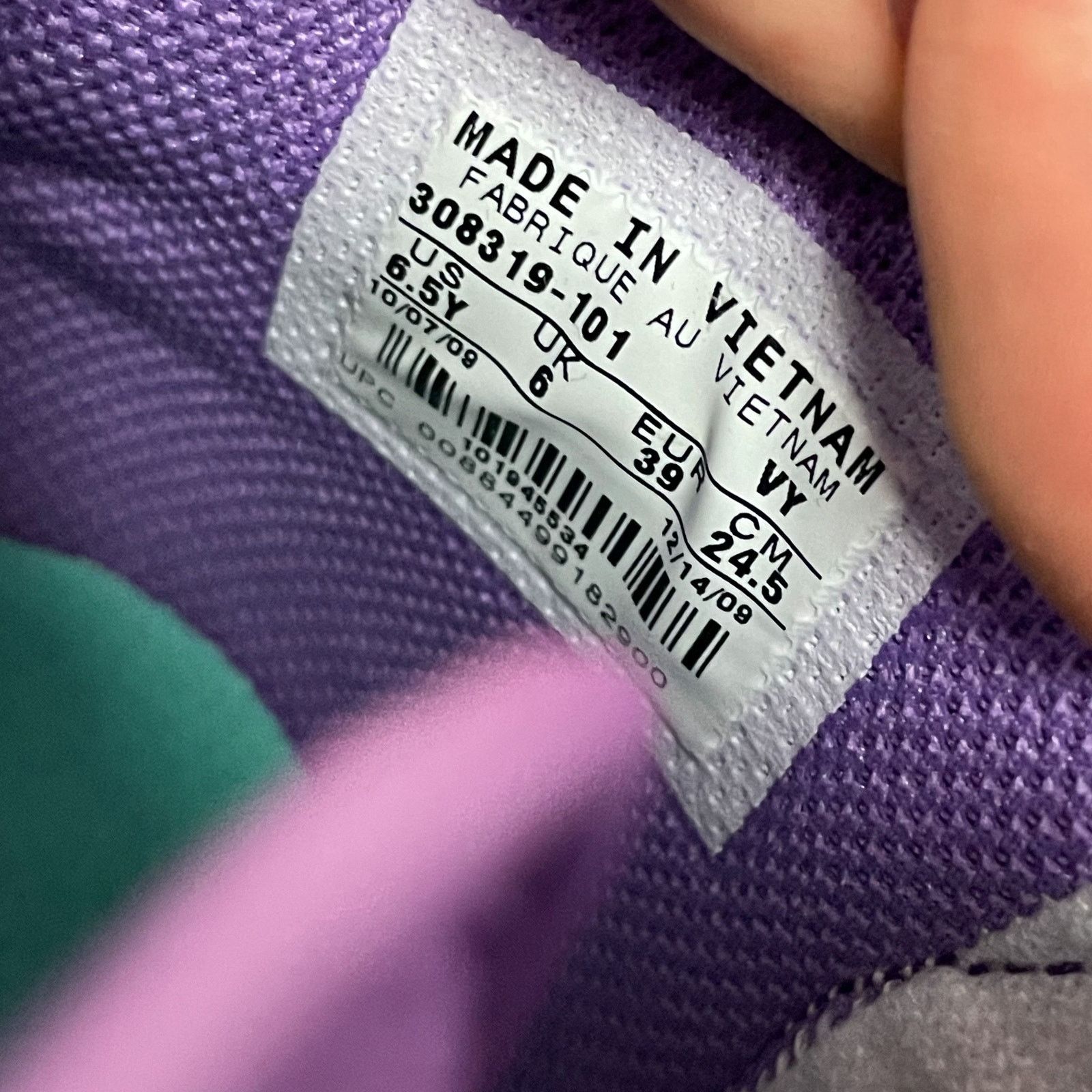 Nike Nike Dunk High GS 308319-101 White Purple Athletic Shoes 6.5 Size US 6.5 / EU 39-40 - 15 Thumbnail