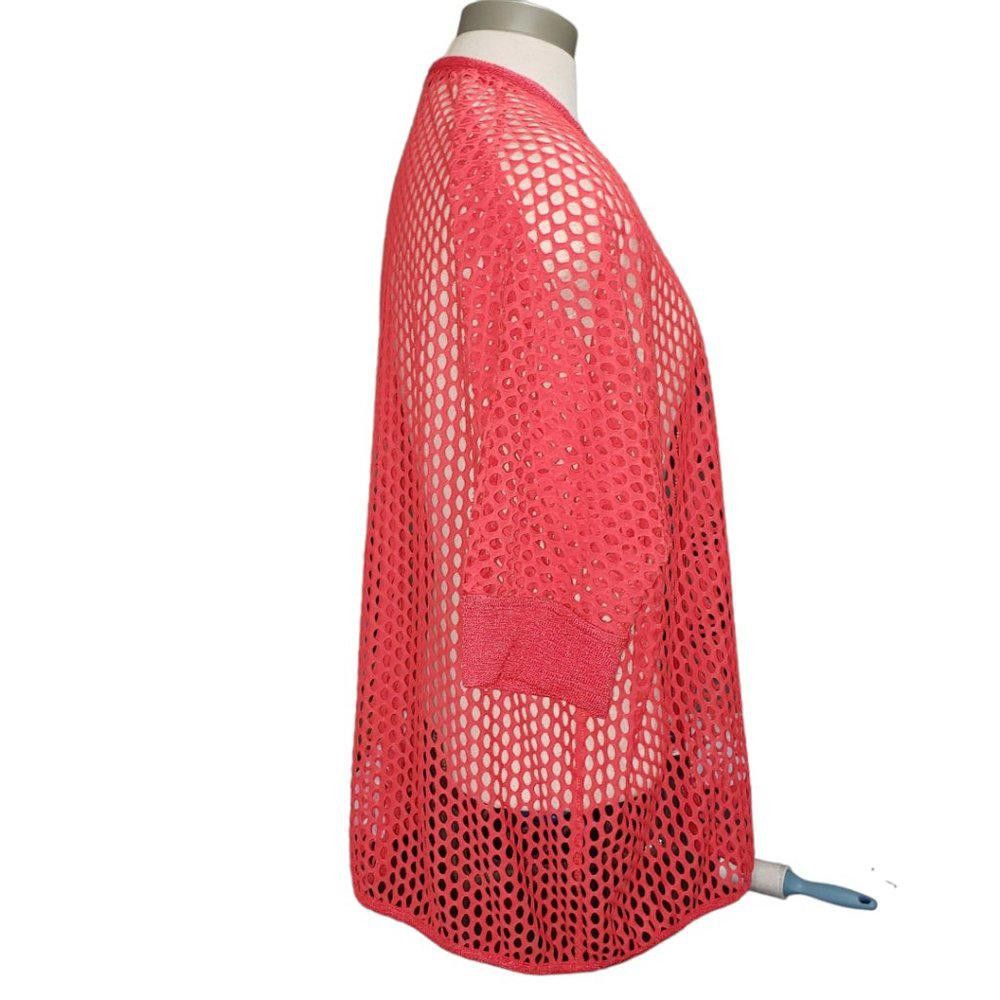 Designer CT491a Alberto Makali Persimmon Zipper Netted Jacket L Size L / US 10 / IT 46 - 3 Thumbnail