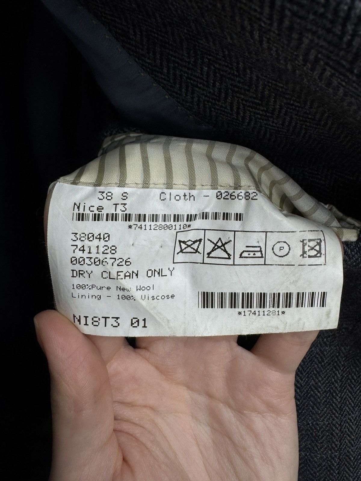 Magee Magee Ireland Tweed wool 3 button grey blazer sport coat Size 38S - 10 Thumbnail