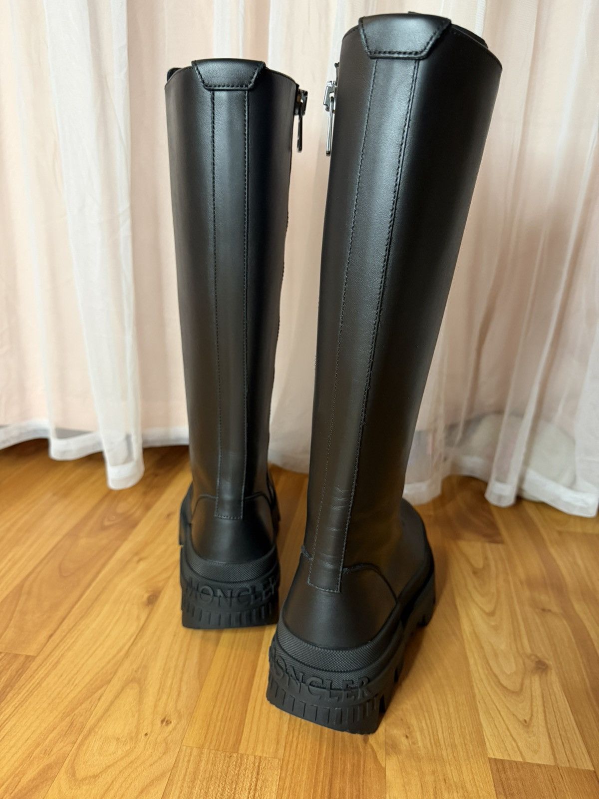 Moncler Moncler Vail Lace-up Leather Boots — Black / EU 36 / US 6 Size US 6 / IT 36 - 3 Thumbnail