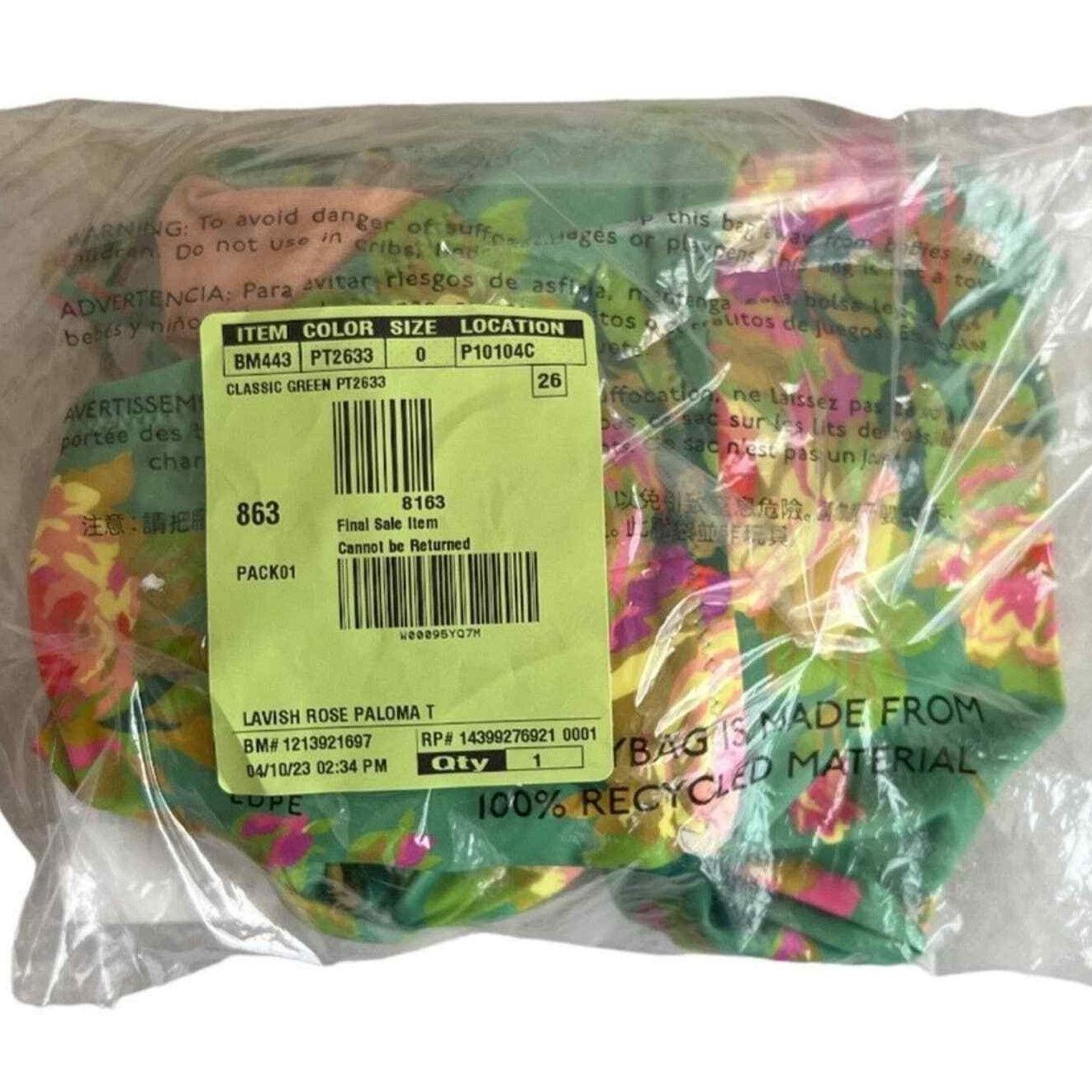 J.Crew J.Crew Green Floral Crisscross Cutout One-Piece Swimsuit,US0 Size ONE SIZE - 10 Thumbnail