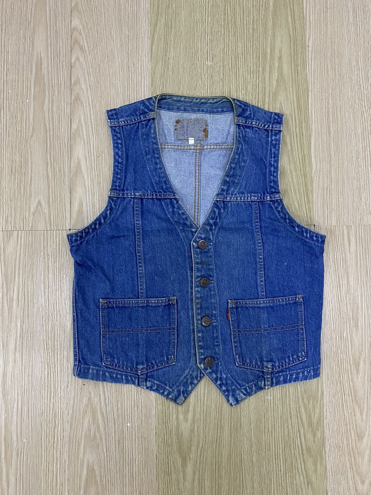 Big John × Vintage Vintage Big John Denim Vest Jacket Size US M / EU 48-50 / 2 - 1 Thumbnail