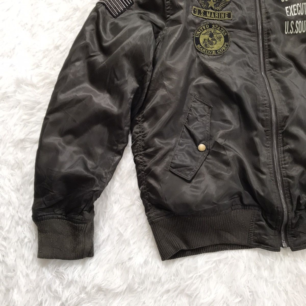 Japanese Brand Spinalh bomber style jacket military Size US M / EU 48-50 / 2 - 3 Thumbnail