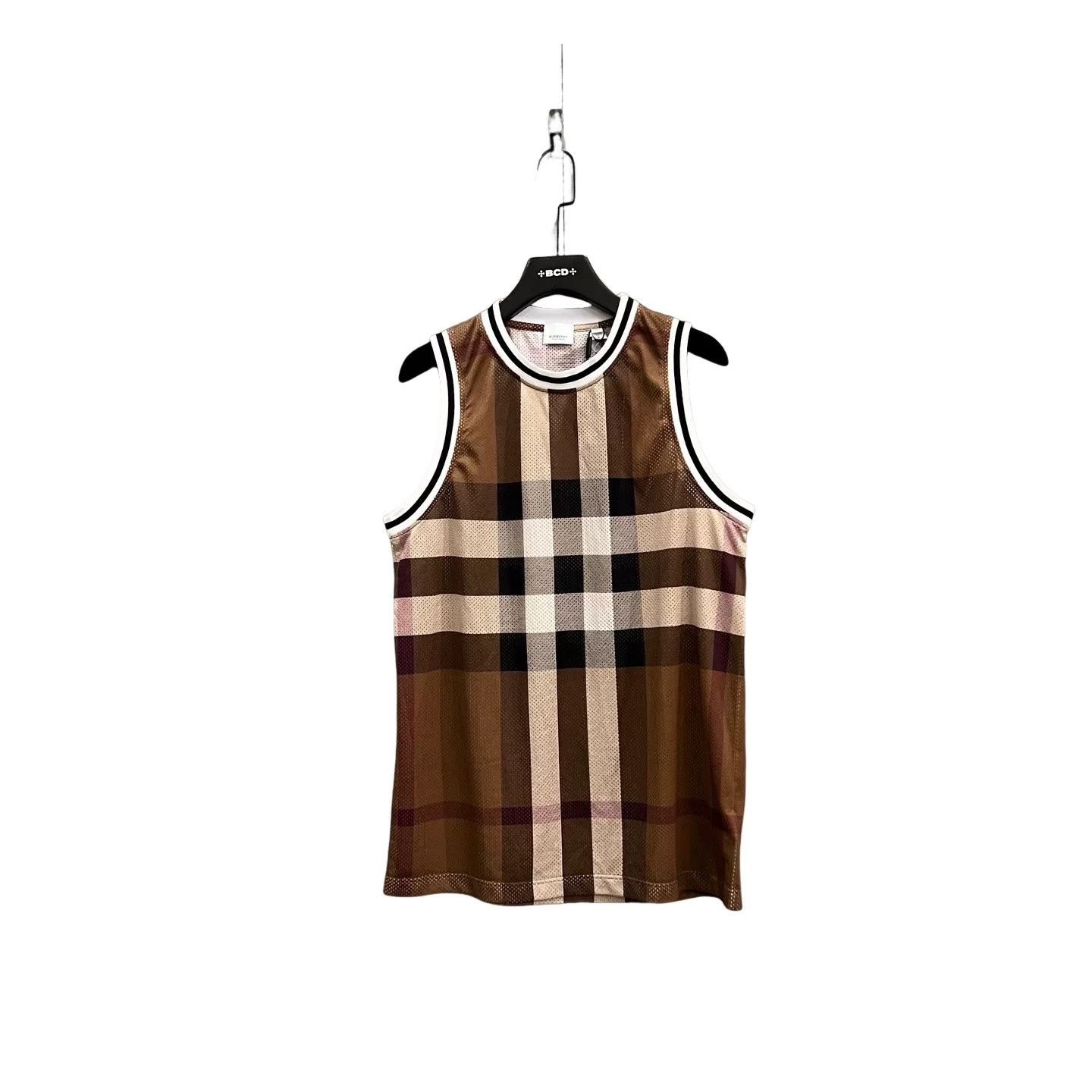 Burberry Burberry Check Mesh Jersey Size S Size US S / EU 44-46 / 1 - 1 Thumbnail