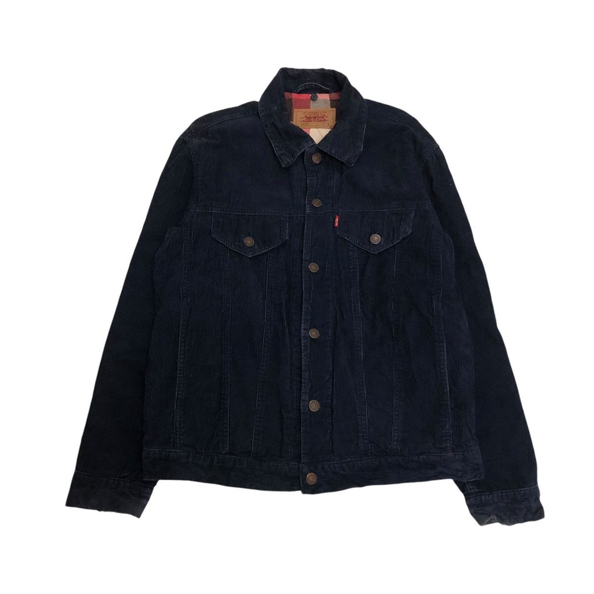 Levi's 🔥VINTAGE BIKER TRUCKER JACKET LEVI’S CORDUROY BLANKET Size US M / EU 48-50 / 2 - 1 Thumbnail