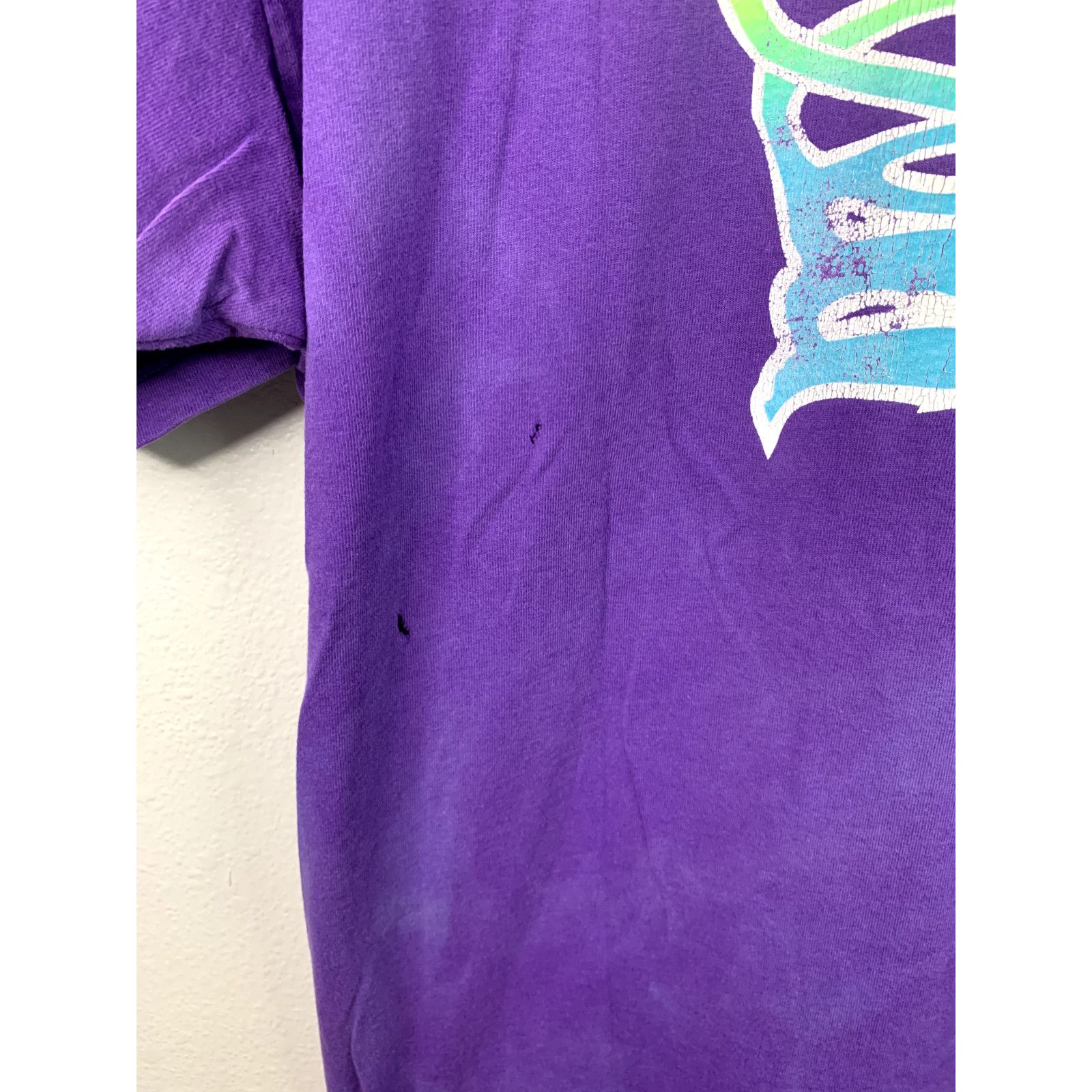 Fruit Of The Loom Vintage Darkprint Imaging Logo Tornado 90s Tee T-Shirt XL Size US XL / EU 56 / 4 - 8 Thumbnail
