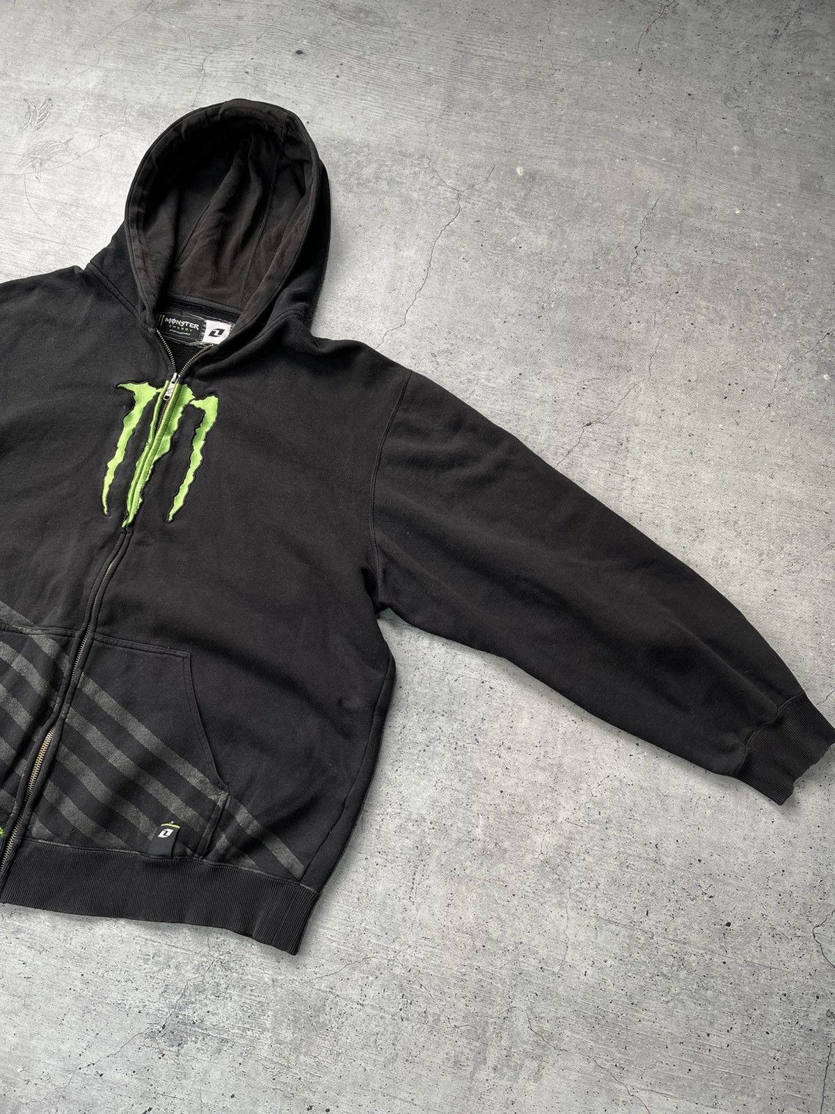 Fox Racing Monster Vintage Distressed Racing Zip Hoodie Y2K Xl Size US XL / EU 56 / 4 - 8 Thumbnail