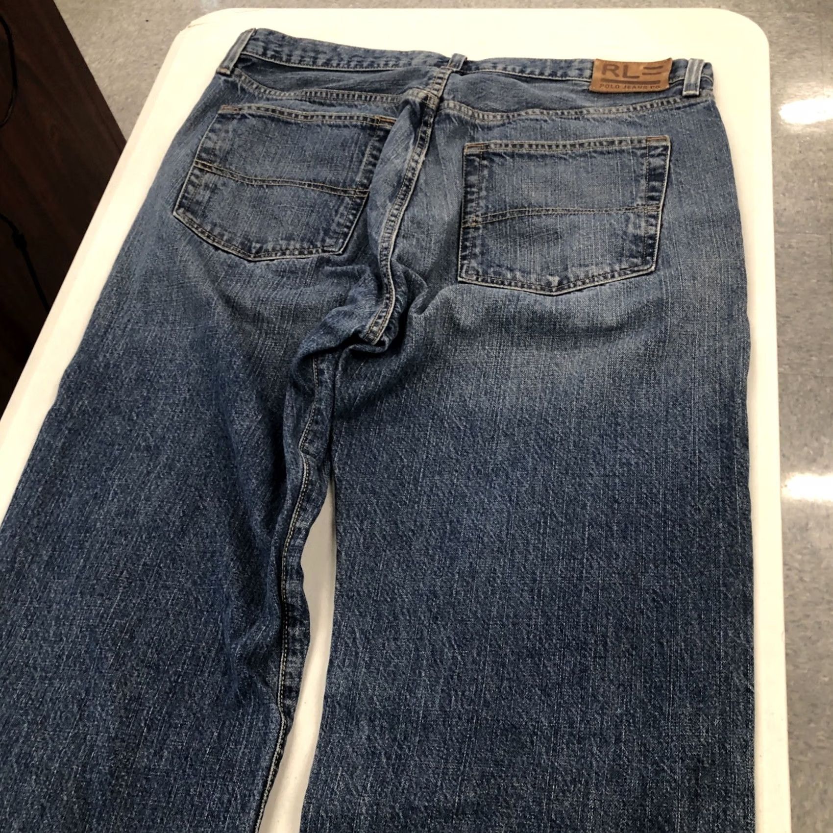 Polo Ralph Lauren VINTAGE Polo Ralph Lauren Hayden Jeans Mens 36x34 Relaxed Fit Straight Leg Blue Denim 90s Grunge Retro Polo Jeans Company Mens Jeans Size US M / EU 48-50 / 2 - 3 Thumbnail