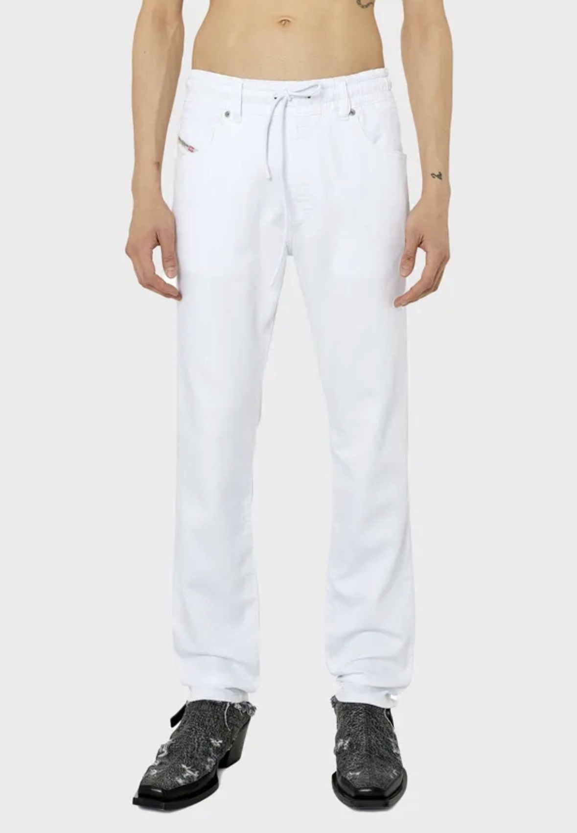 Diesel Vintage Jeans Diesel Denim Embroiled Logo Faded White 30x32 Size US 30 / EU 46 - 1 Thumbnail