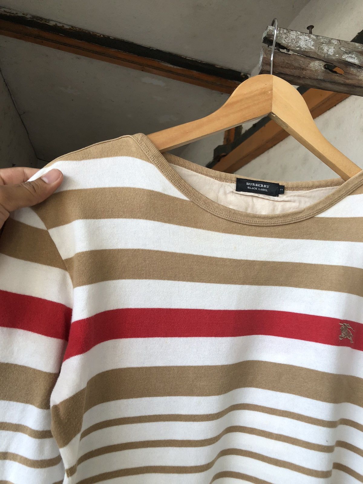 Burberry Vintage Burberry Black Label Stripe Long Sleeve Size M / US 6-8 / IT 42-44 - 11 Thumbnail