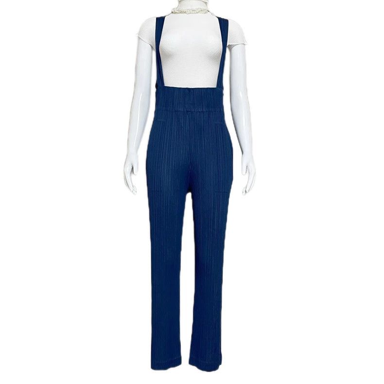 Issey Miyake Issey Miyake size:4 Blue pleated trousers Size 23" - 1 Thumbnail
