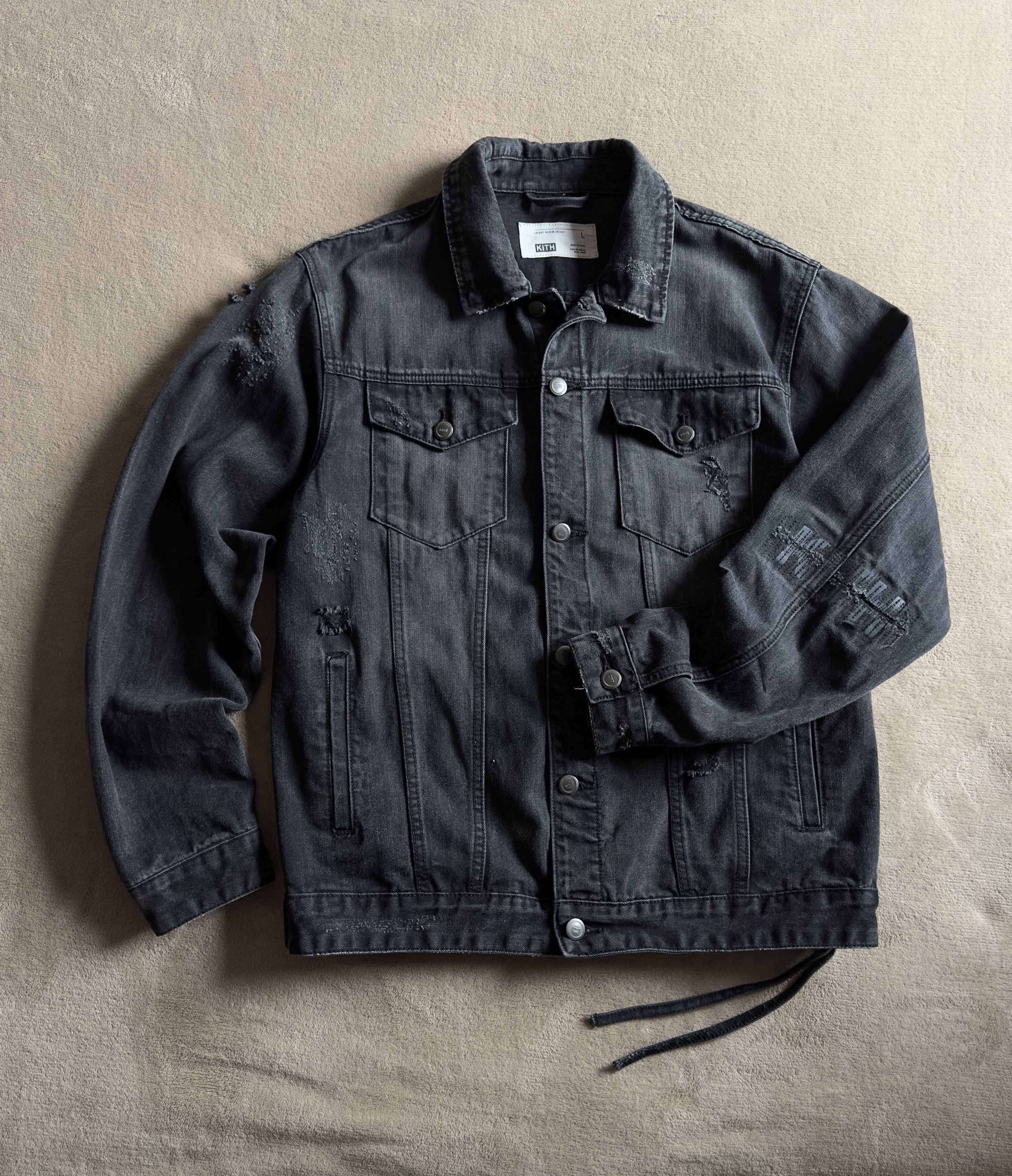 Kith Kith Classic Logo Monogram Laight Denim Jacket BNWT | Grailed