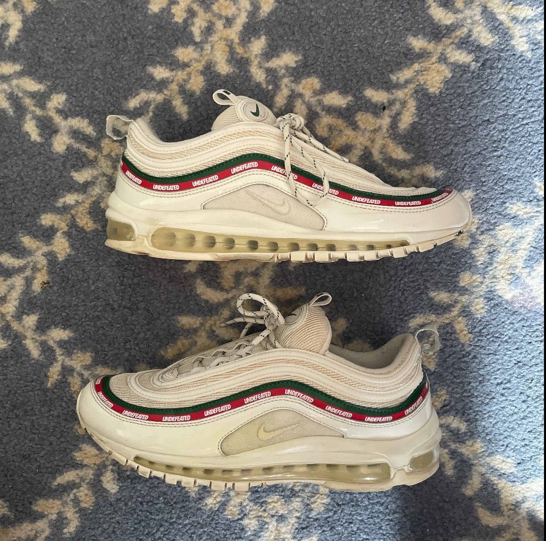 Nike Undefeated Undefeated x Nike Air Max 97 Sail Gucci color size 10 Grailed