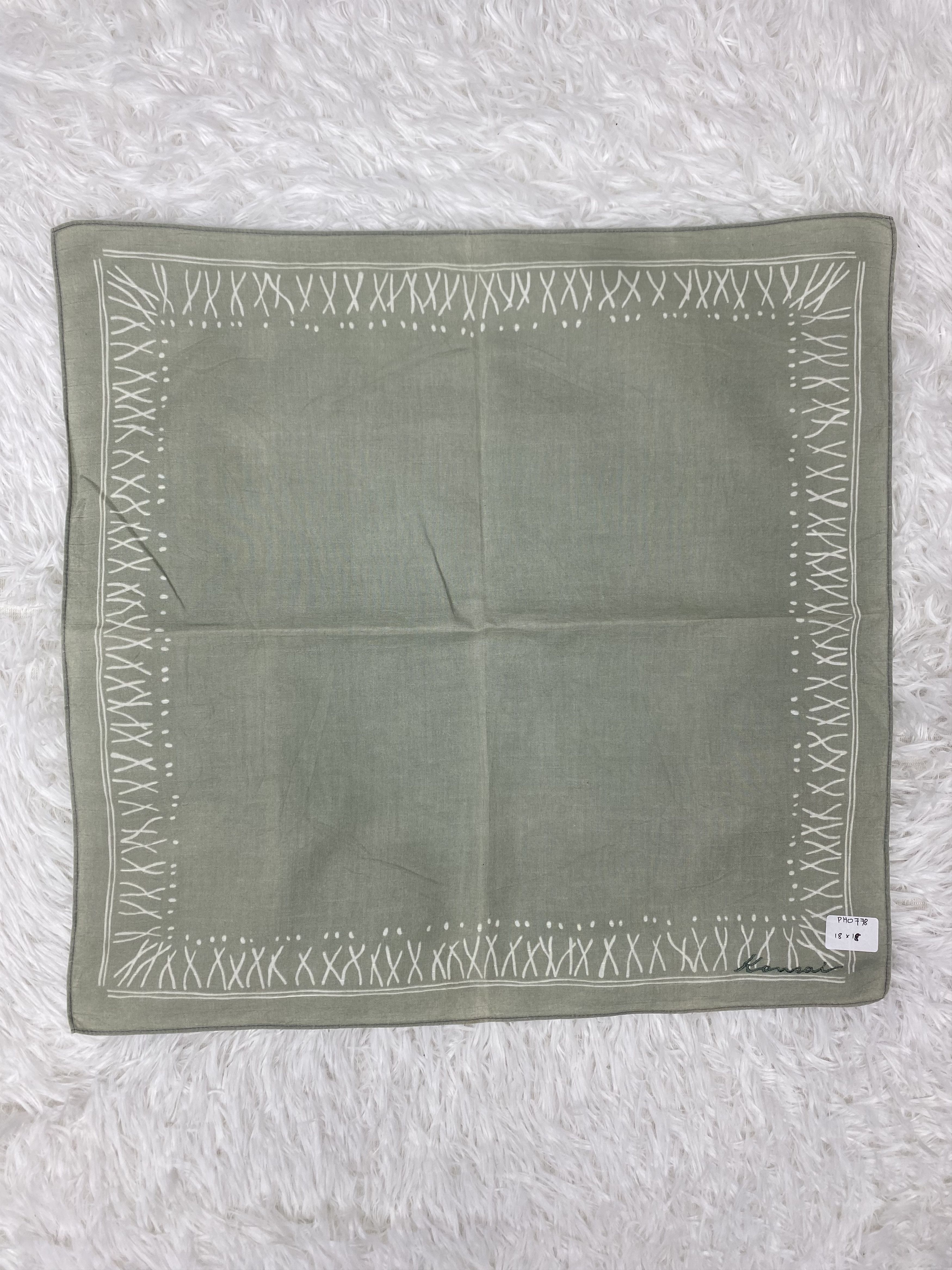 Kansai Yamamoto × Vintage Vintage Kansai Yamamoto Handkerchief Neckerchief PH0778 Size ONE SIZE - 3 Thumbnail