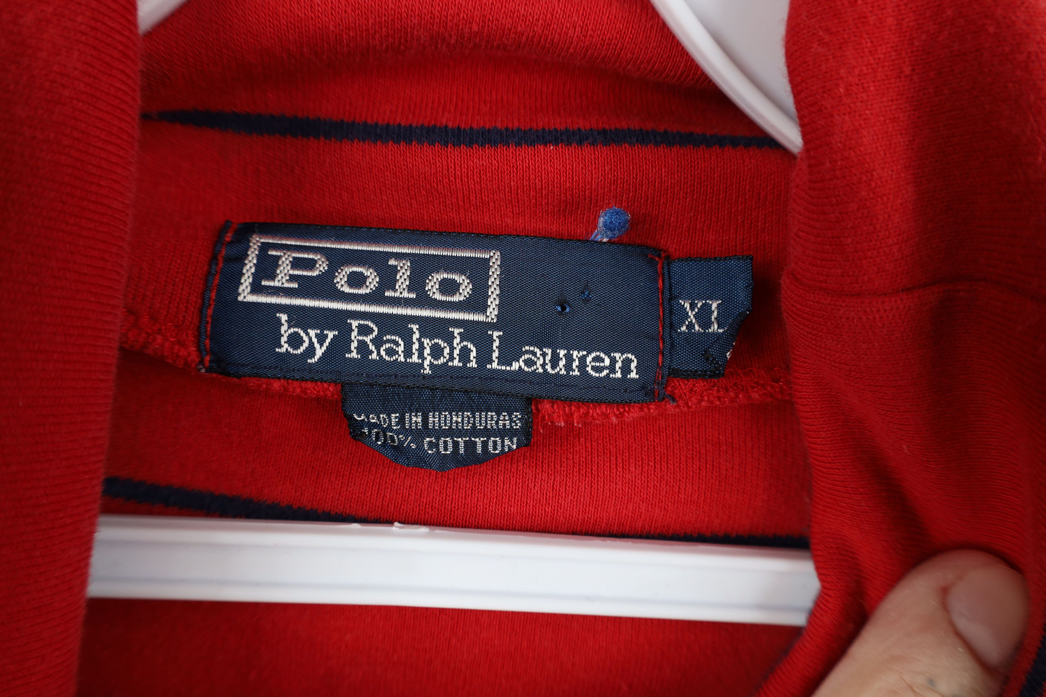 Ralph Lauren Vintage 90s Ralph Lauren Turtleneck T-Shirt Cotton Red Size US XL / EU 56 / 4 - 10 Thumbnail