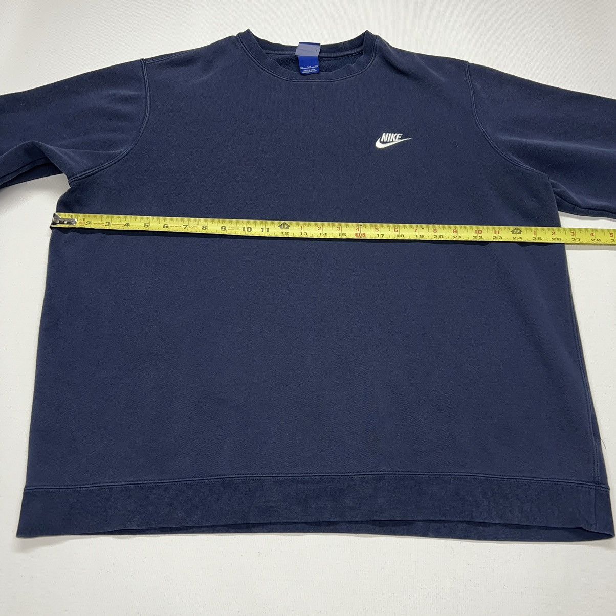 Nike Nike Crewneck Sweatshirt Blue Swoosh Logo Sweater Y2K Size US XXL / EU 58 / 5 - 19 Thumbnail