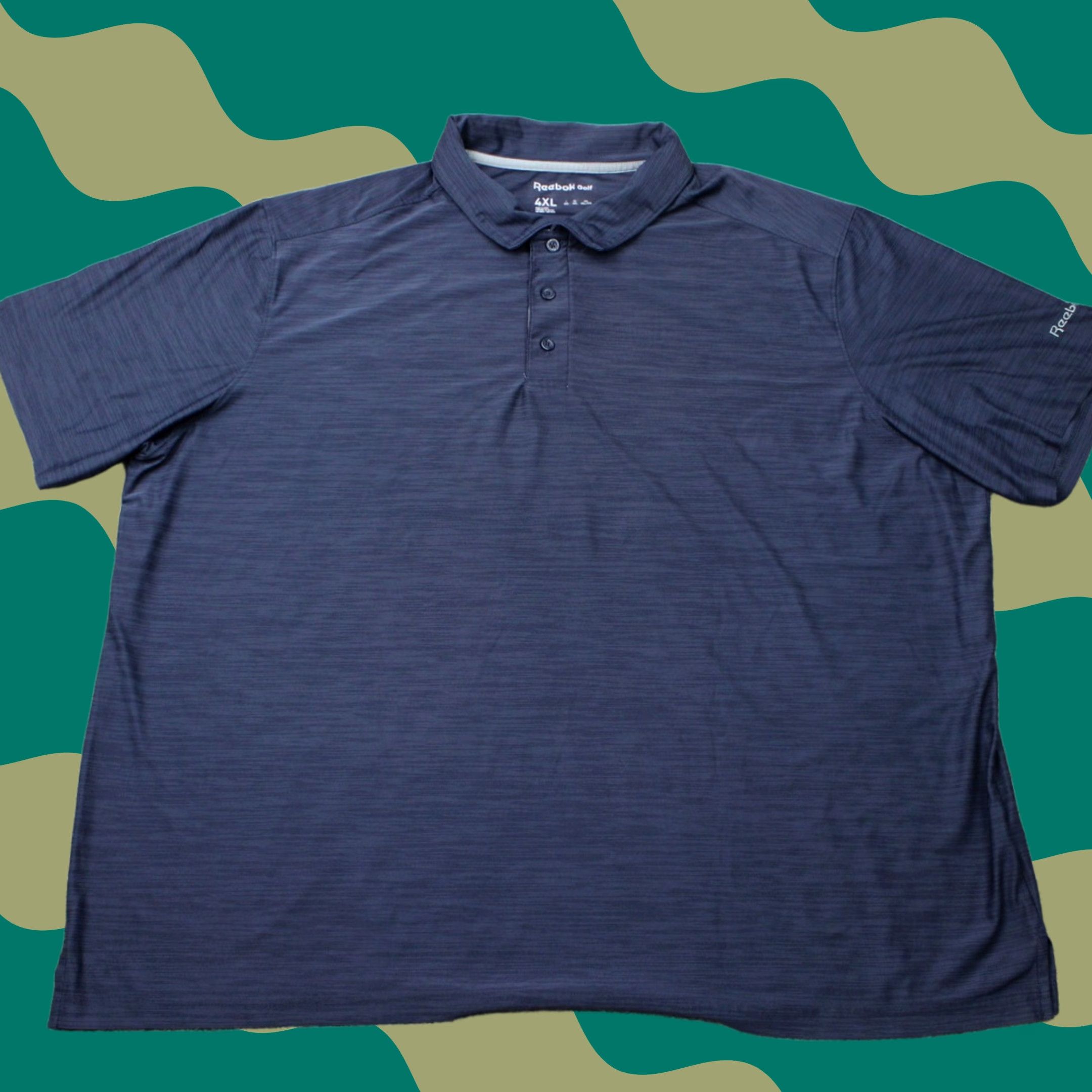 Reebok Reebok Golf Polo Shirt Mens 4XL Blue Polyester Stretch Short Sleeve Polo Size US XXL / EU 58 / 5 - 1 Thumbnail