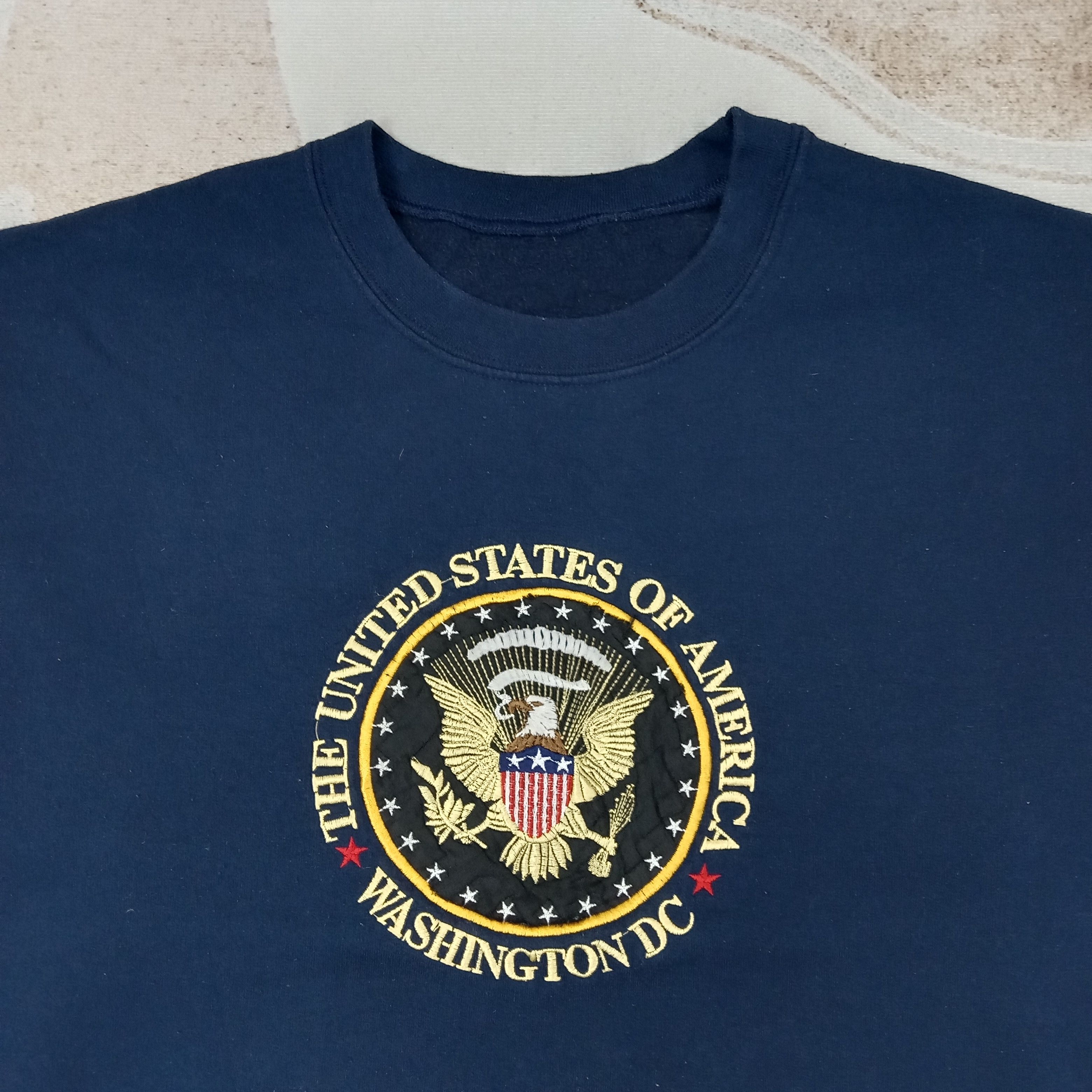 Vintage The United States Of America Washington Sweatshirt C257N27 Size US L / EU 52-54 / 3 - 2 Thumbnail