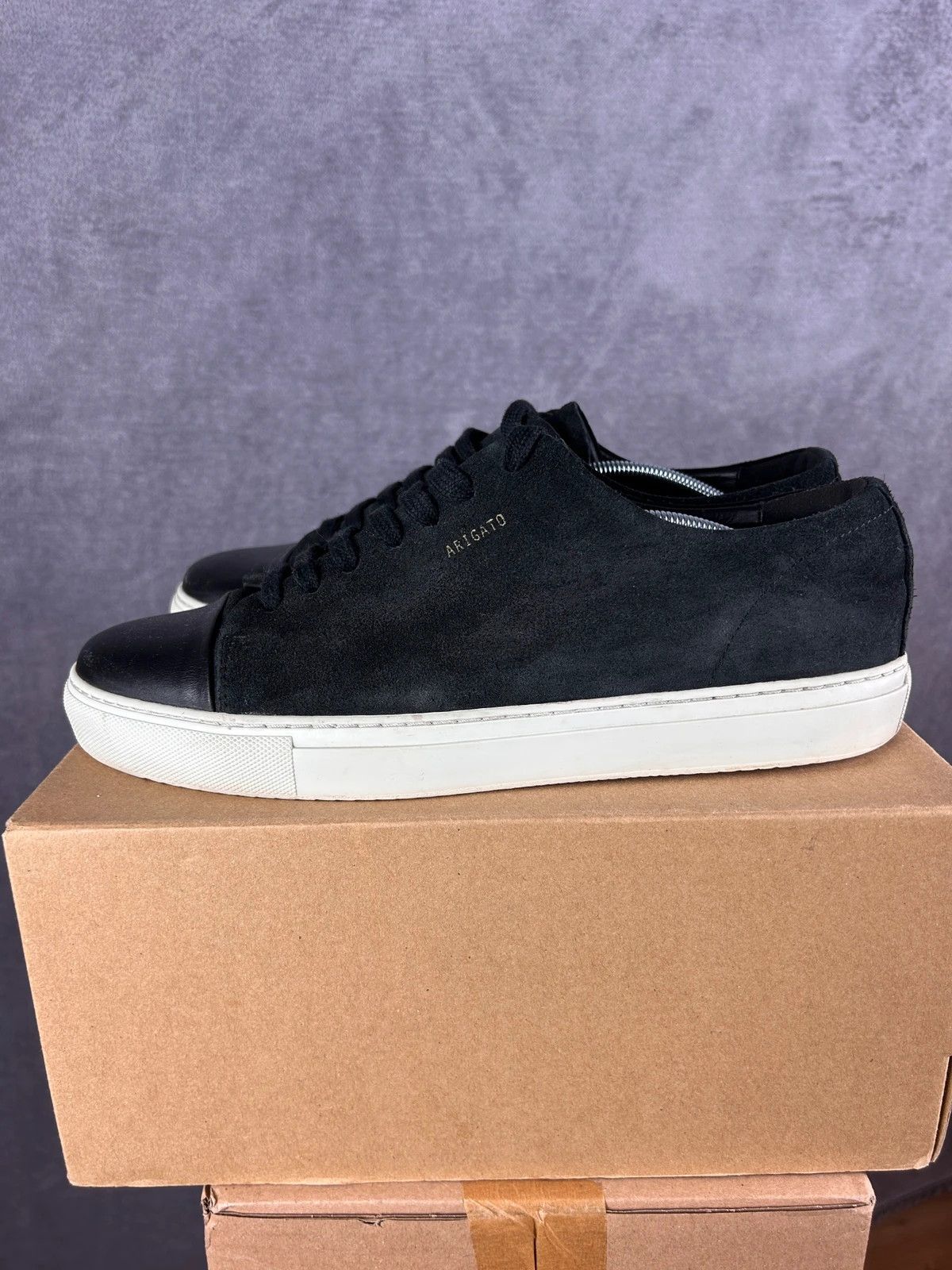 Axel Arigato Cap-Toe suede sneakers black classic