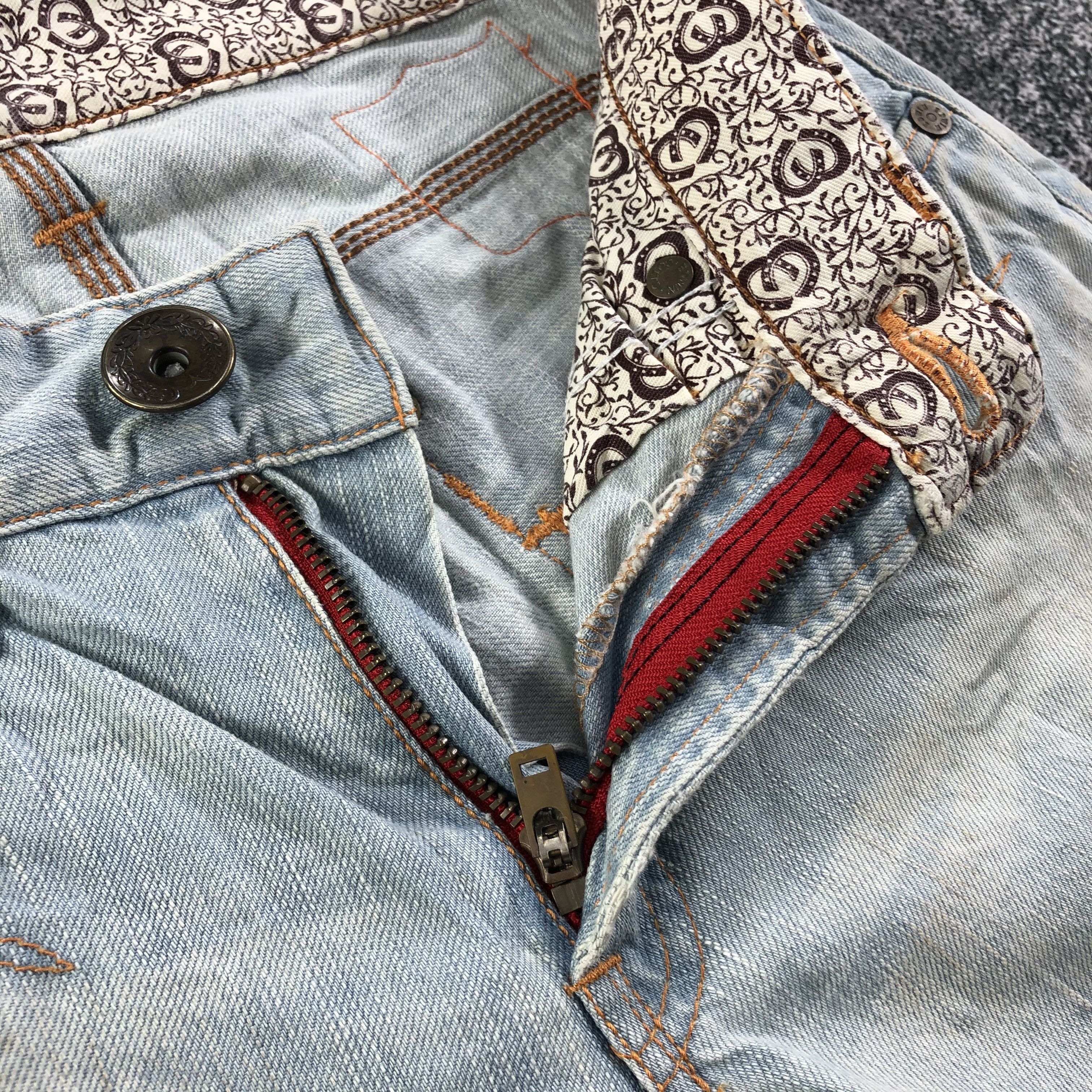 Edwin Edwin 503 Blue Trip Jeans Patchwork Denim KJ1640 Size US 28 / EU 44 - 8 Thumbnail