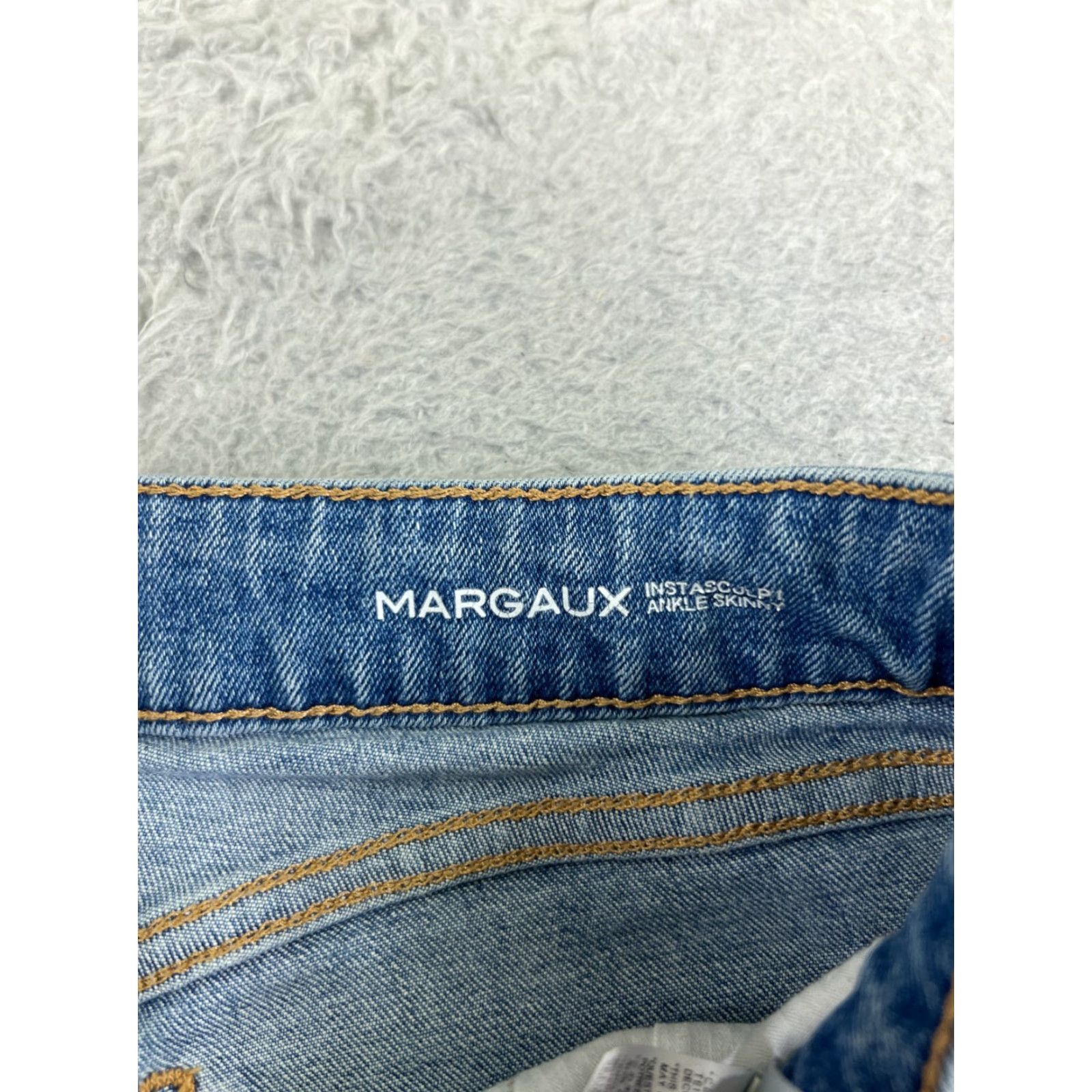 DL1961 DL1961 Jeans Womens 28 Blue Denim Margaux Instascuplt Ankle Skinny 28x27 Distressed City 90s? Wait. Size 28" / US 6 / IT 42 - 7 Thumbnail