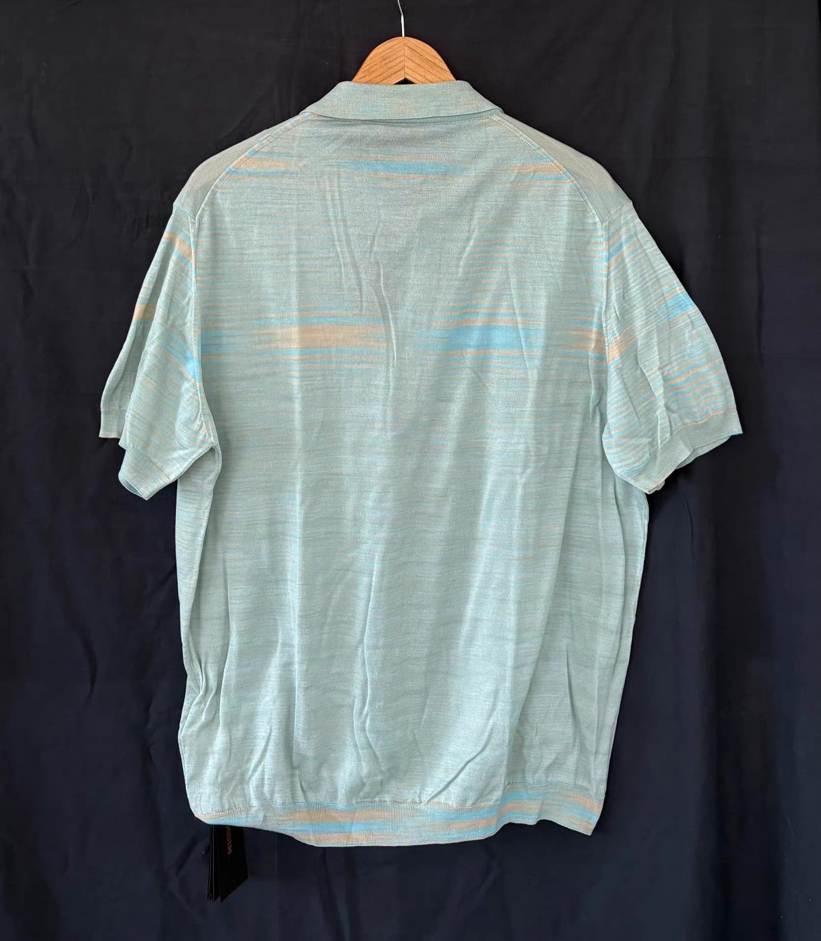 Missoni Missoni Men's Wavy Stripe Polo Shirt Ｑ21 Size US L / EU 52-54 / 3 - 2 Thumbnail