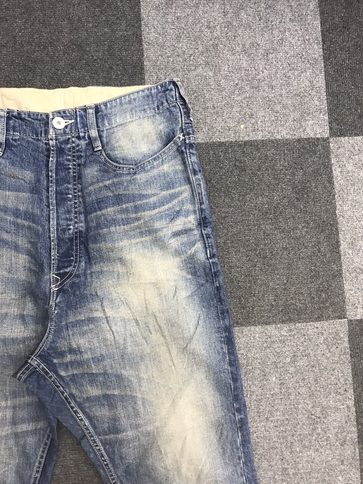 Designer × Japanese Brand NATAL STUDIO Dropped Crotch Jeans Size US 32 / EU 48 - 4 Thumbnail