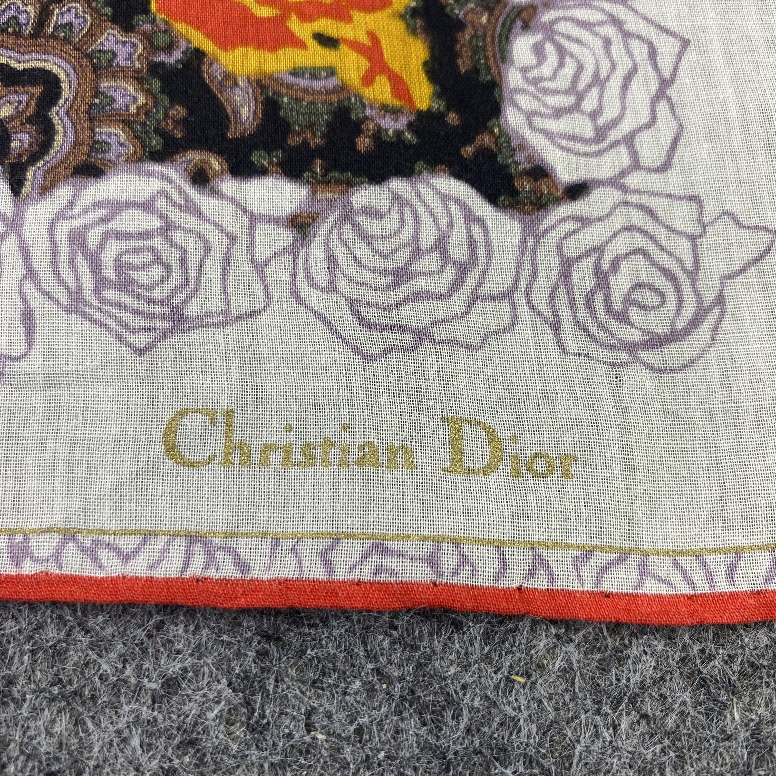 Designer Christian Dior Handkerchief / Bandana / Neckerchief-B984 Size ONE SIZE - 5 Thumbnail