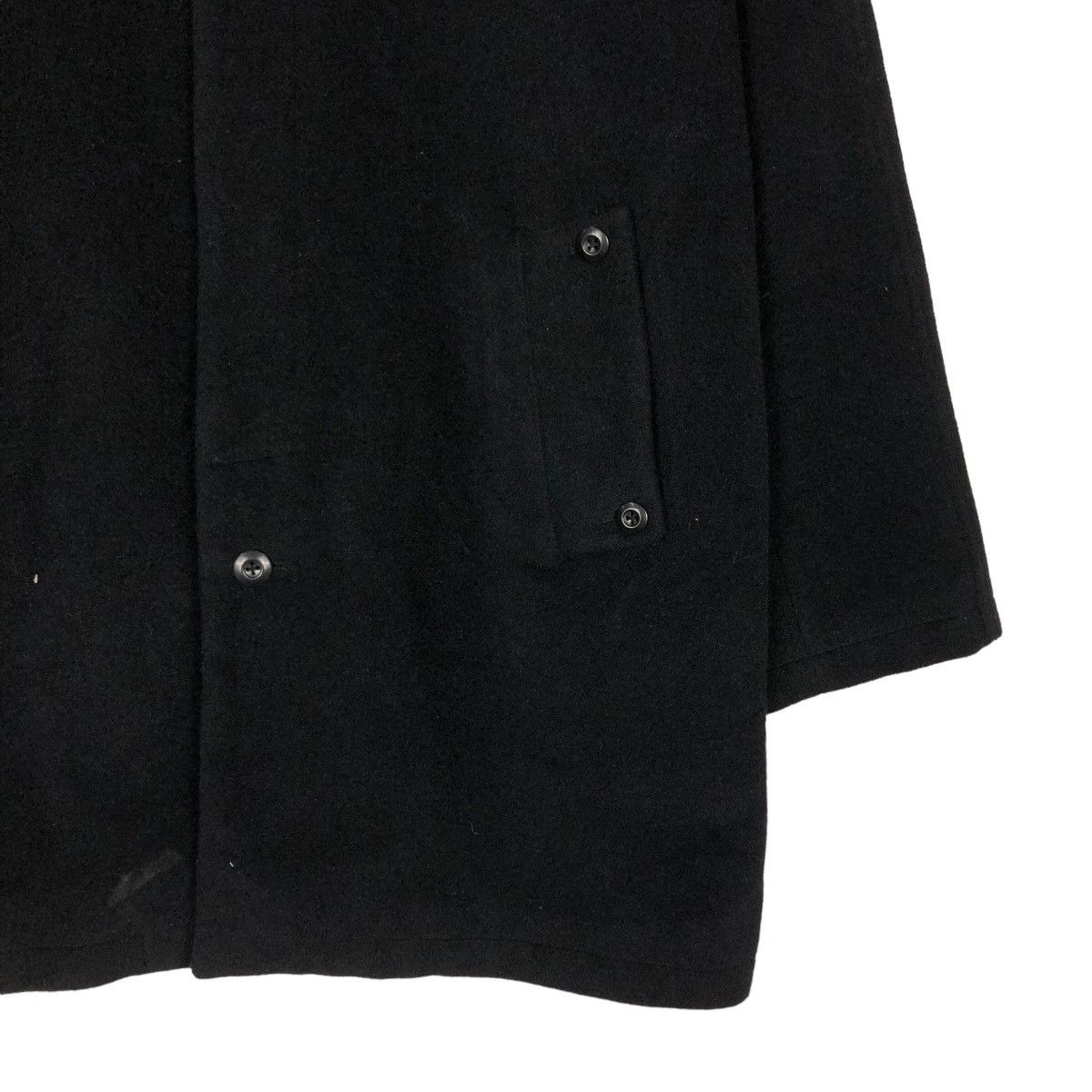 Issey Miyake 🔥Rich Black Fly Coats Long Jacket Wool D’Homme A Homme Size US L / EU 52-54 / 3 - 5 Thumbnail