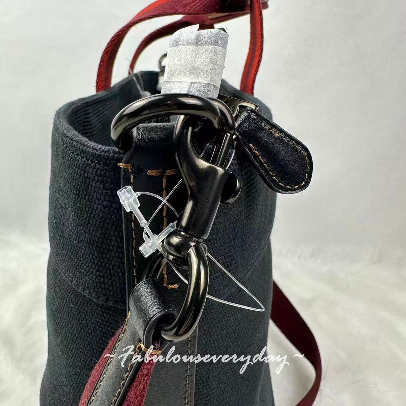 Coach Coach Men's Canvas Tote Bag 38 In Black CJ486 NWT Size ONE SIZE - 6 Thumbnail
