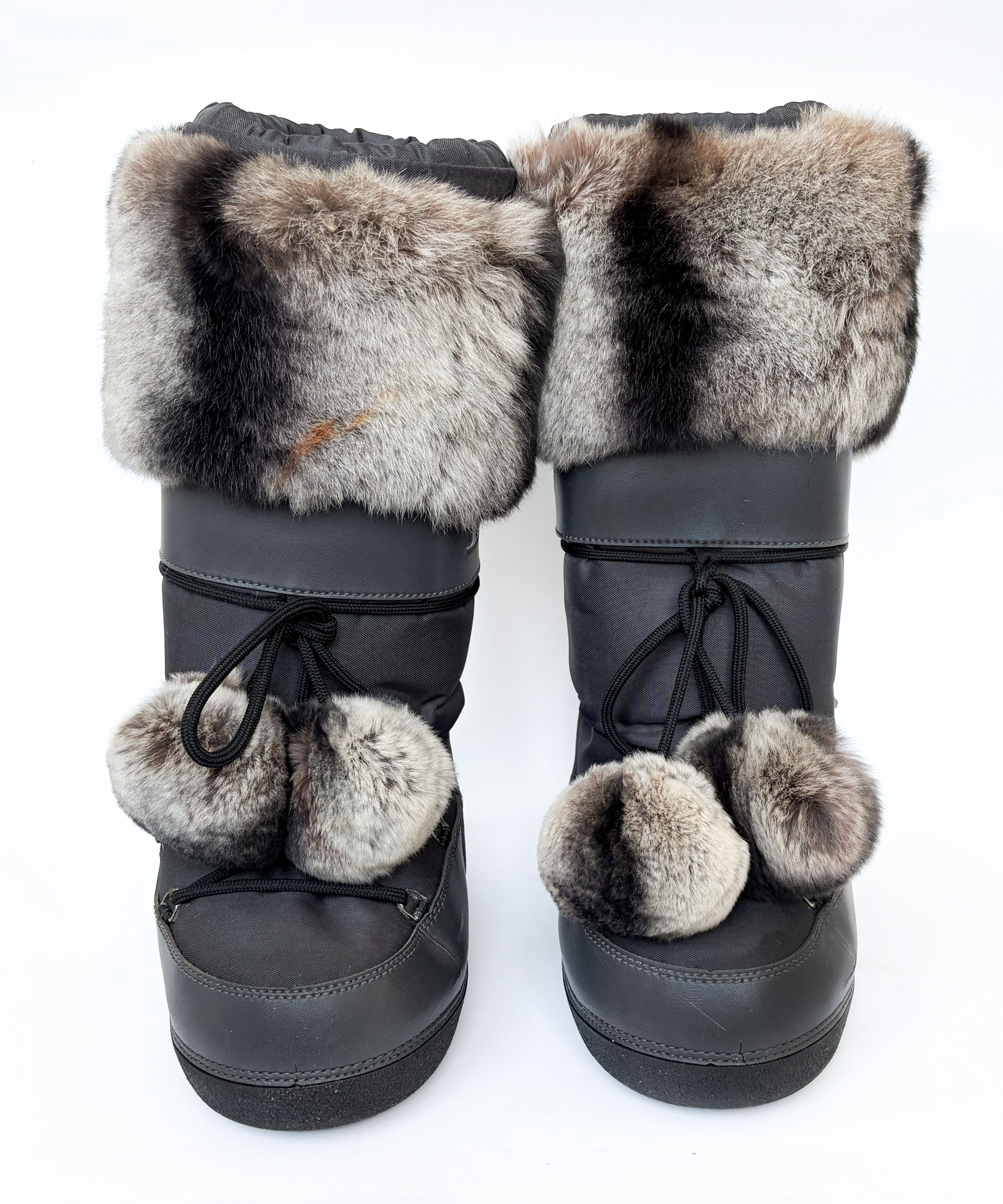 Dior DIOR Moon Boots Grey Fur Logo Ski John GALLIANO 35-37 Size US 7 / IT 37 - 2 Thumbnail