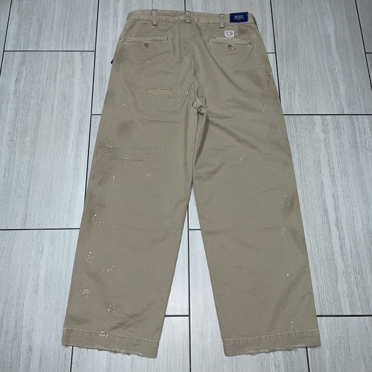 Polo Ralph Lauren × Ralph Lauren Blue Label Polo Ralph Lauren “BIG” Distressed and Repaired Chino Size US 34 / EU 50 - 7 Thumbnail