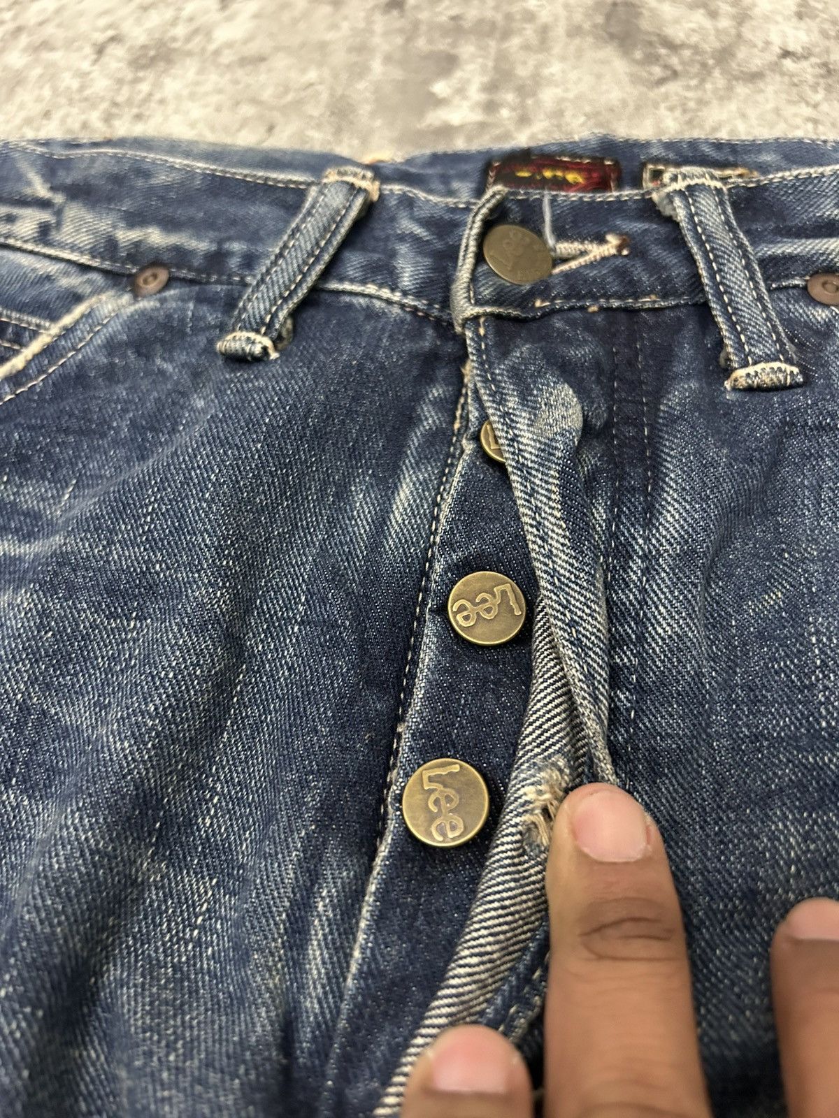 Lee Vintage Lee Riders X Okuda Japan Mud Wash Selvedge Jeans Size US 32 / EU 48 - 9 Thumbnail