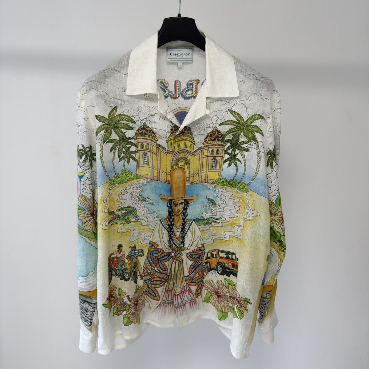 Casablanca ‘Spirit Lake’ Patterned White Linen Shirt Size US S / EU 44-46 / 1 - 16 Thumbnail