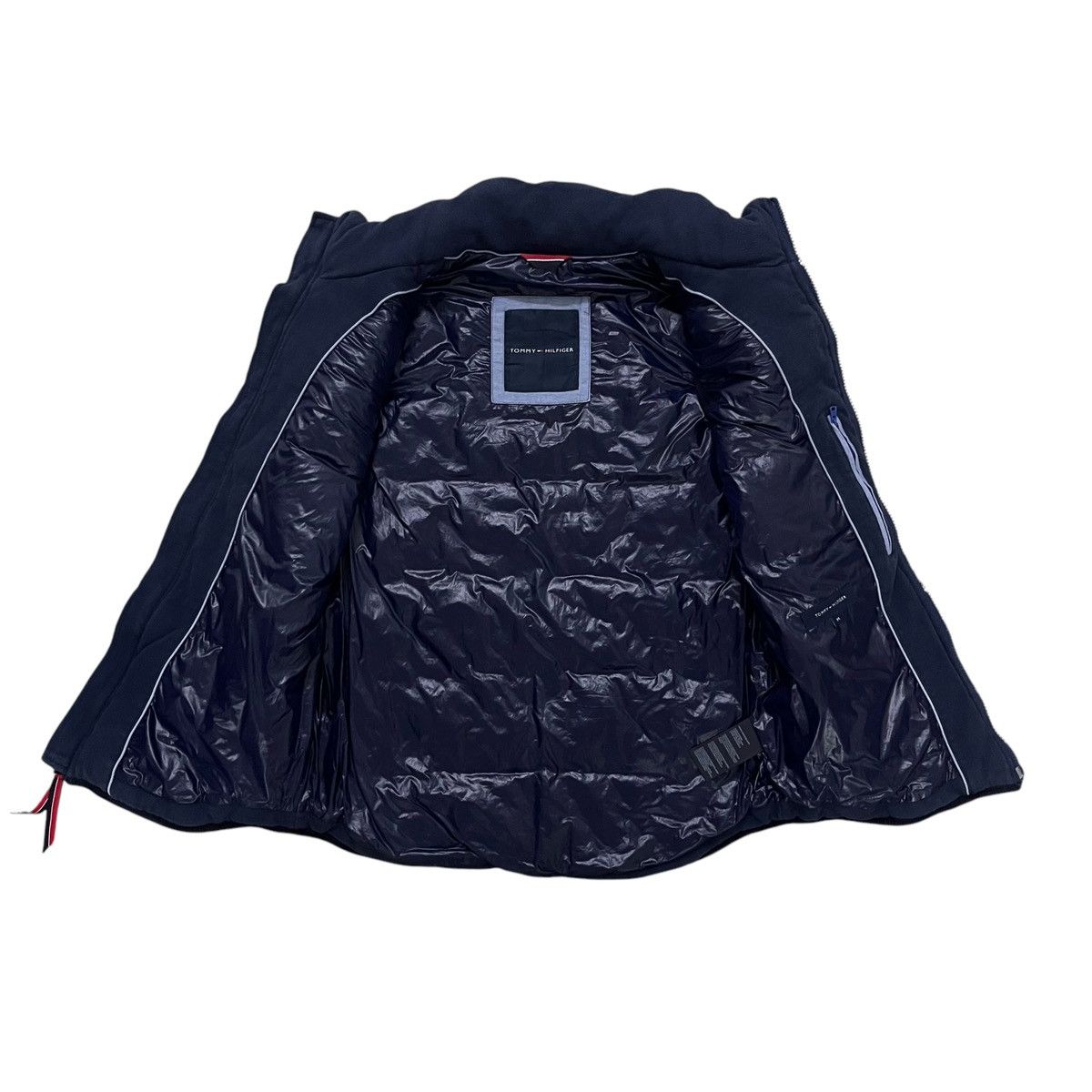 Tommy Hilfiger × Vintage TOMMY HILFIGER STRIPED NUMBERING 9 DOWN VEST Size US M / EU 48-50 / 2 - 8 Thumbnail