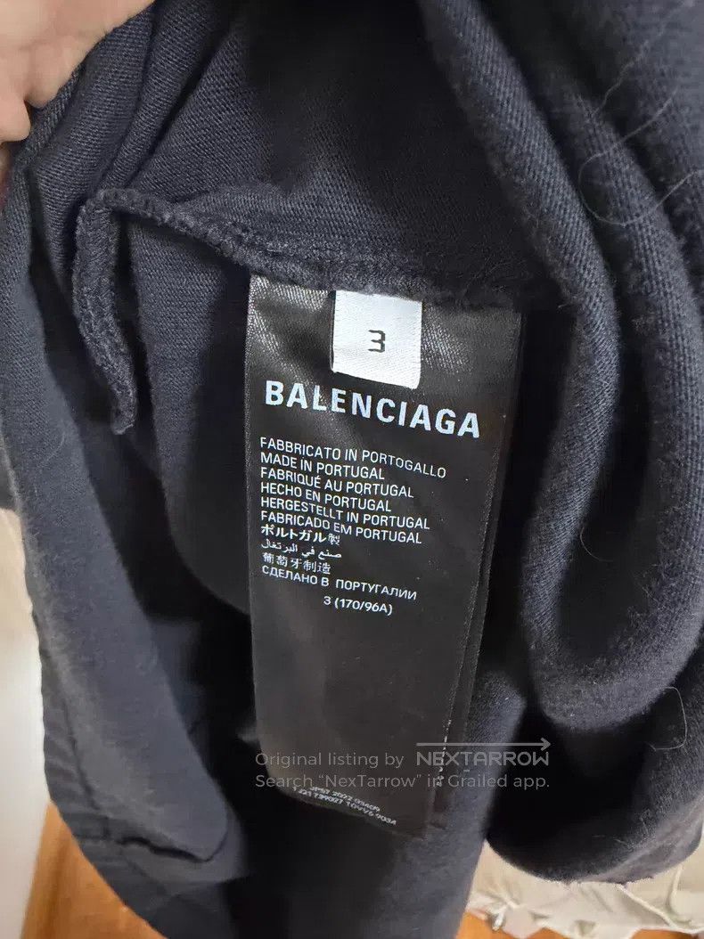 Balenciaga Balenciaga Letter side logo print Kylin arm sleeve hoodie, Size US L / EU 52-54 / 3 - 5 Thumbnail