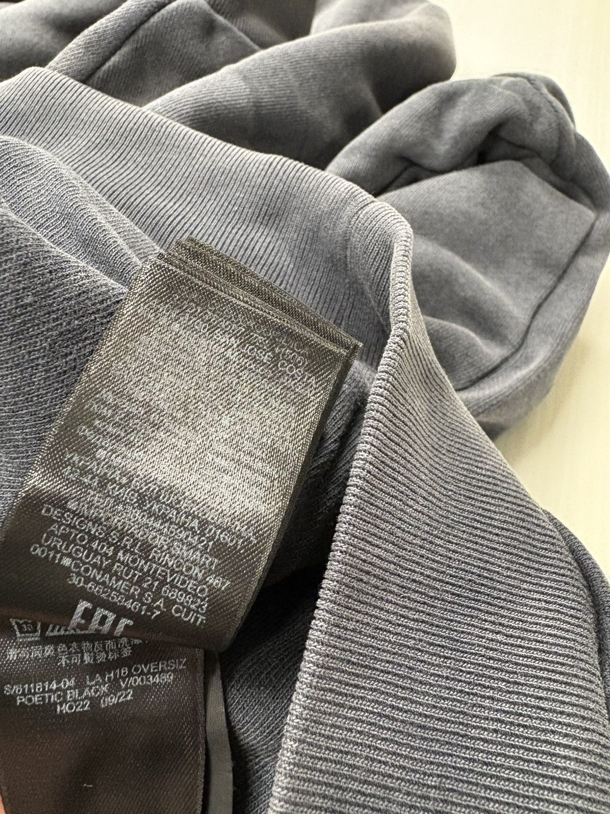 Balenciaga × Kanye West × Yeezy YZY x GAP Poetic Black Hoodie & Sweatpants Size US XXL / EU 58 / 5 - 12 Thumbnail