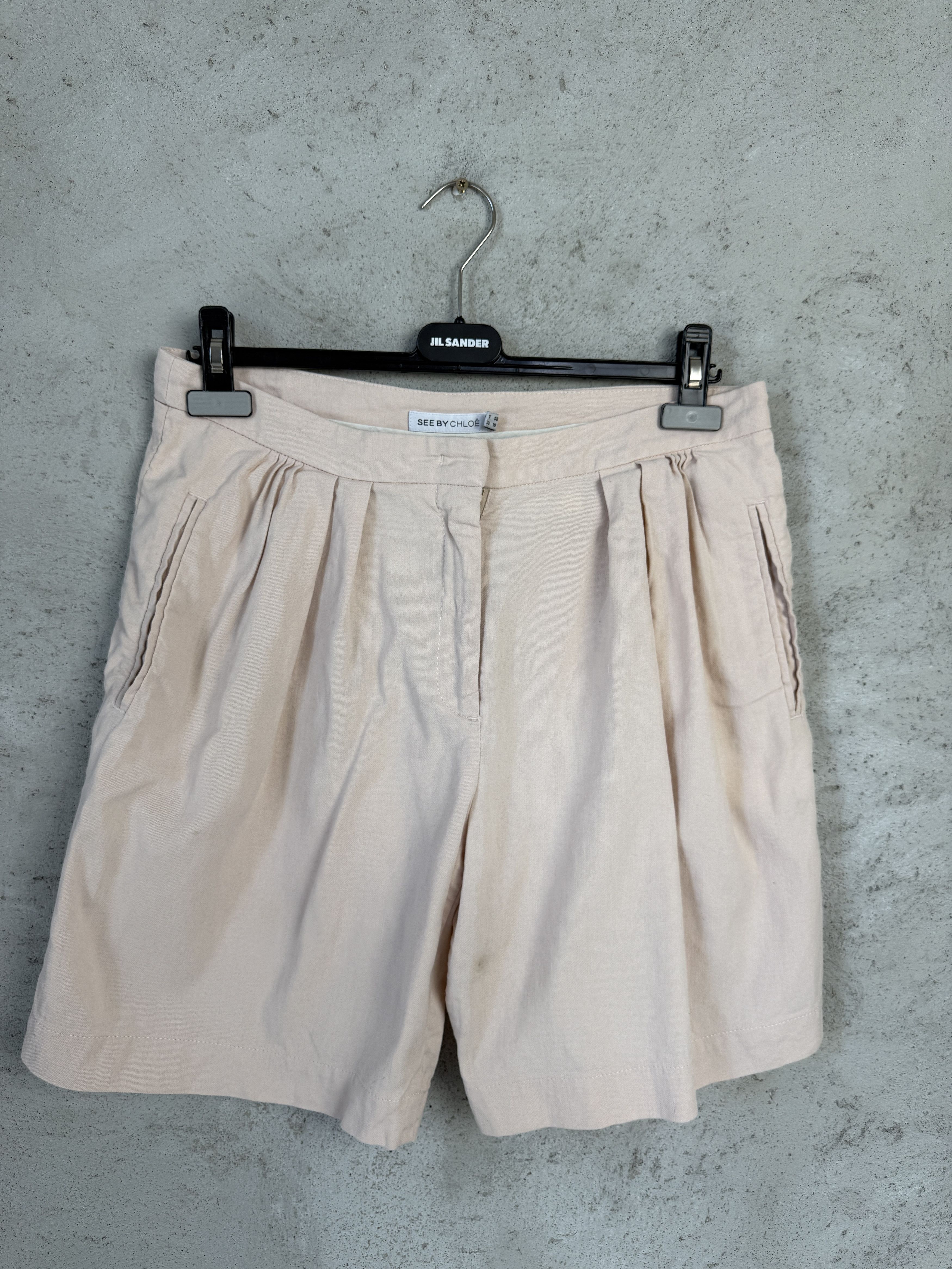 See by Chloe See by Chloe cotton linen shorts bermudas Size 28" / US 6 / IT 42 - 1 Thumbnail