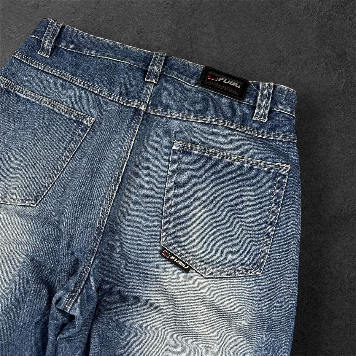 Fubu × Vintage Vintage Fubu Baggy Jeans Denim Rap Skate Pants w36 l34 Size US 36 / EU 52 - 4 Thumbnail