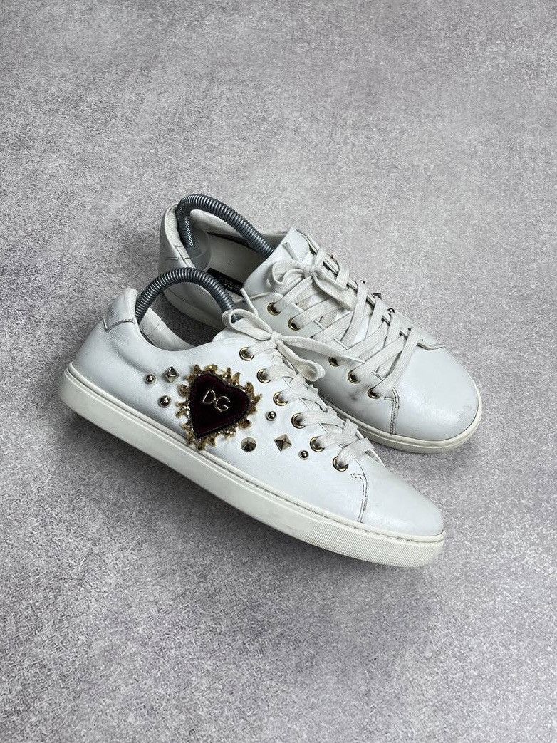 Dolce & Gabbana × Vintage Vintage Dolce&Gabbana Archival Low Leather Sneakers Y2K 39 Size US 7 / EU 40 - 3 Thumbnail