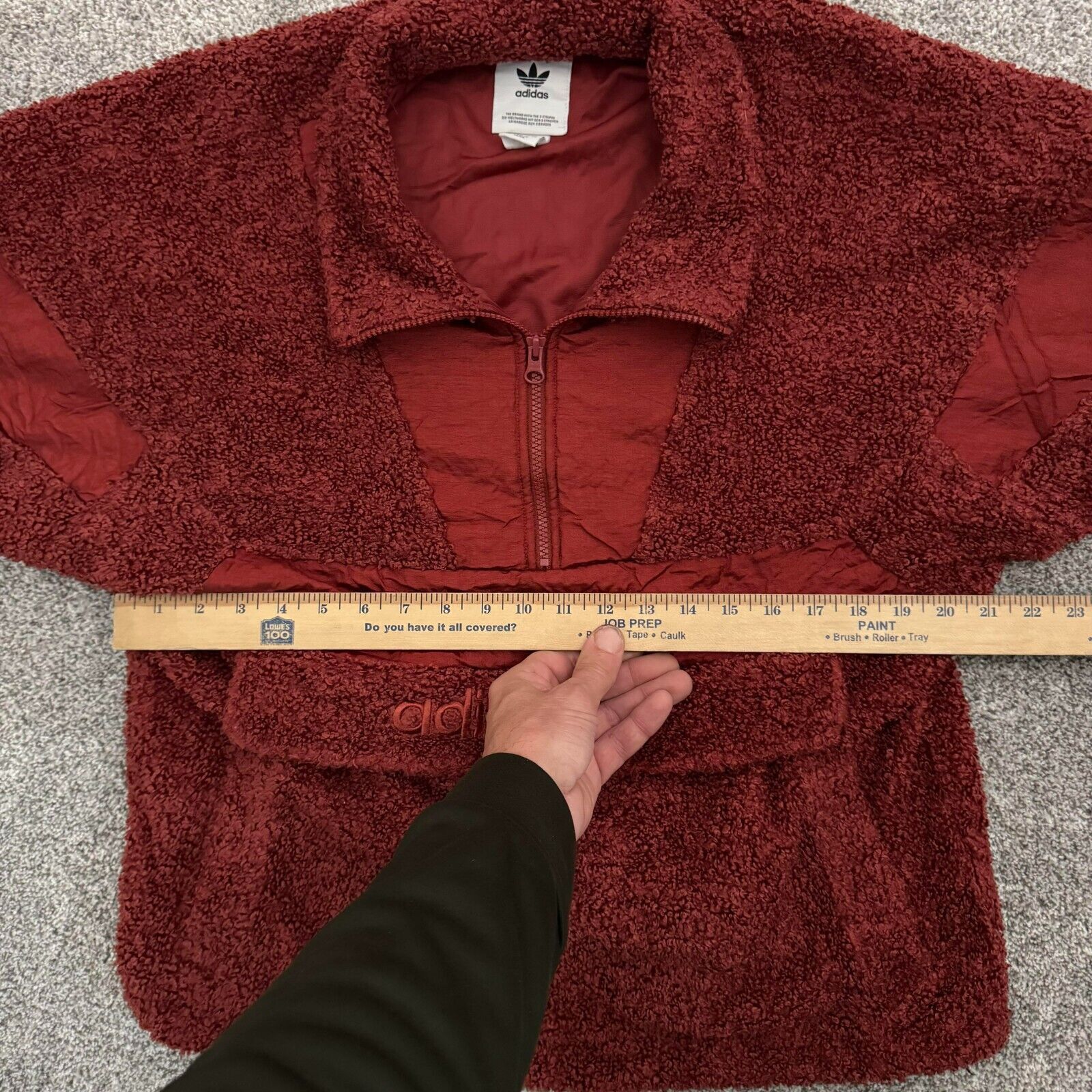 Adidas Adidas Originals Sherpa Jacket Womens Small 1/2 Zip Pocket Size S / US 4 / IT 40 - 3 Thumbnail