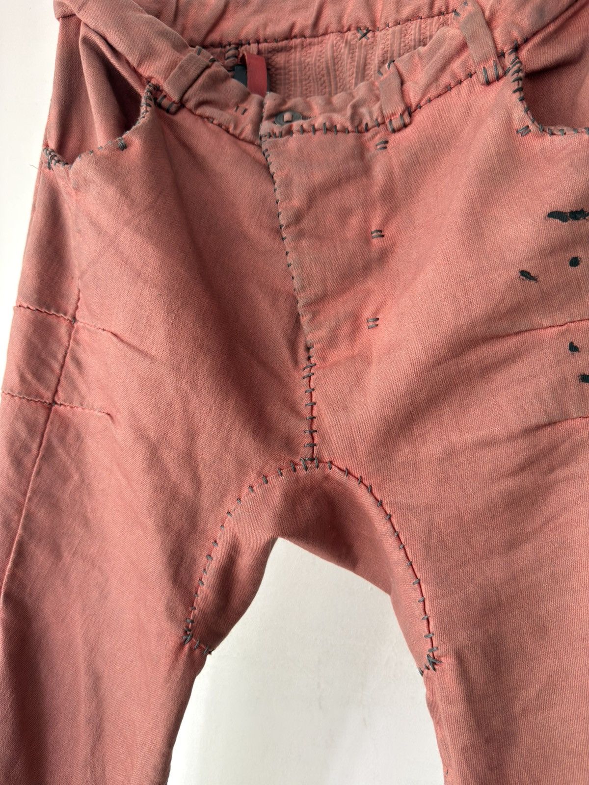 Boris Bidjan Saberi Boris Bidjan Saberi PH13 HS Handstitched Orange Pants Size US 34 / EU 50 - 5 Thumbnail